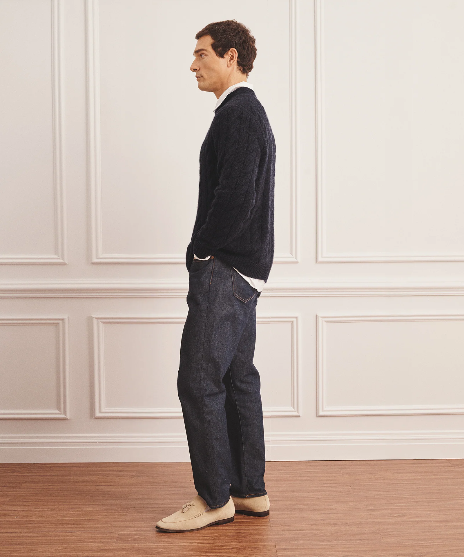 Super Luxe Cashmere Cable Crewneck - Image 41