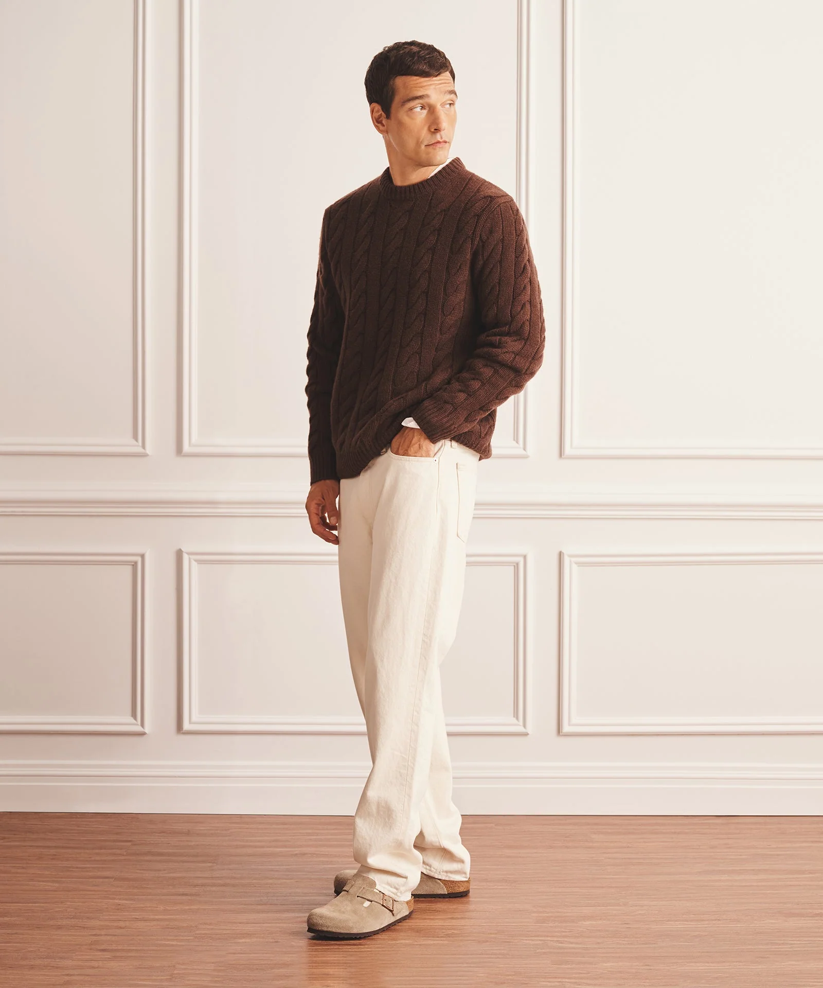 Super Luxe Cashmere Cable Crewneck - Image 44