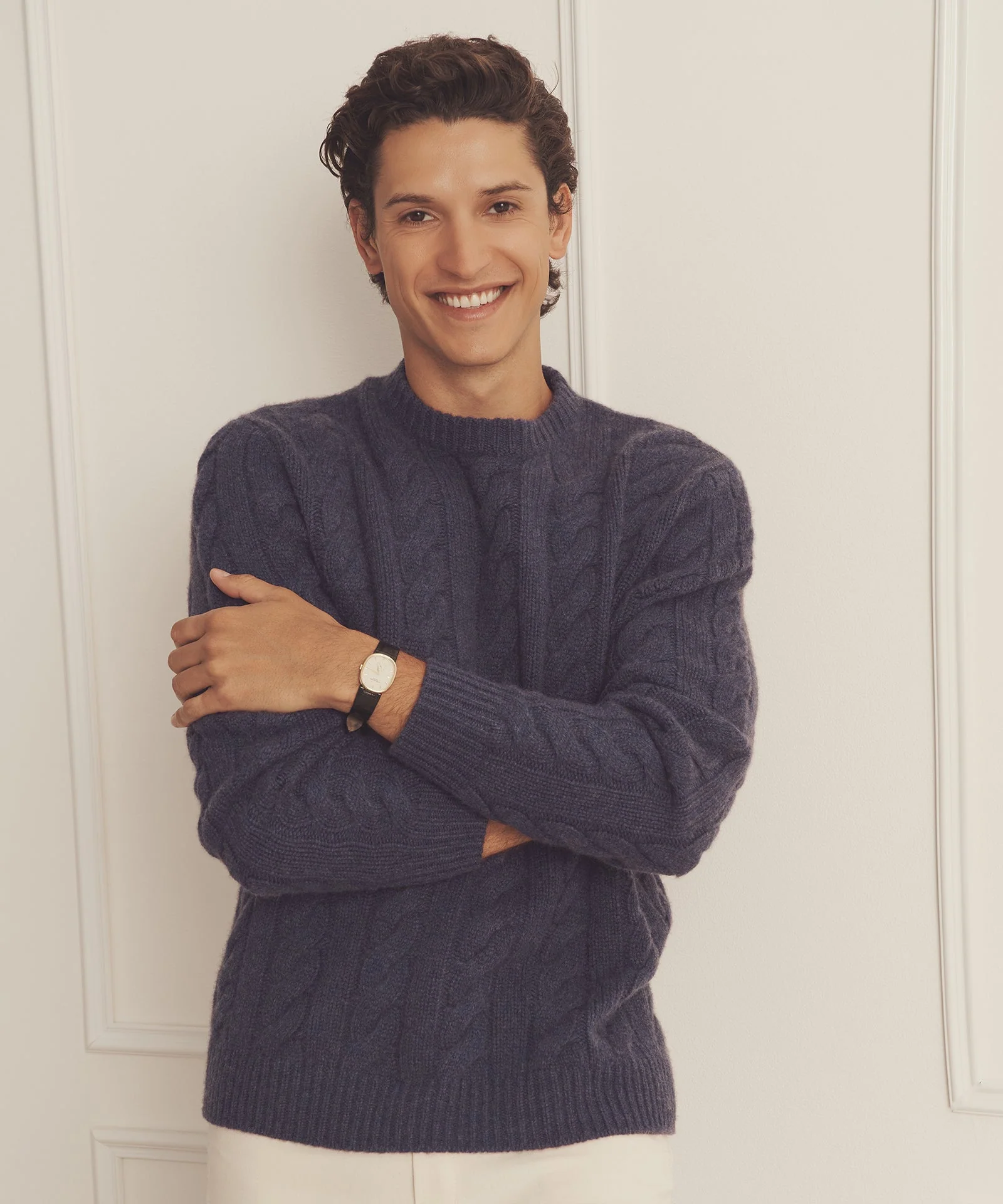 Super Luxe Cashmere Cable Crewneck - Image 5