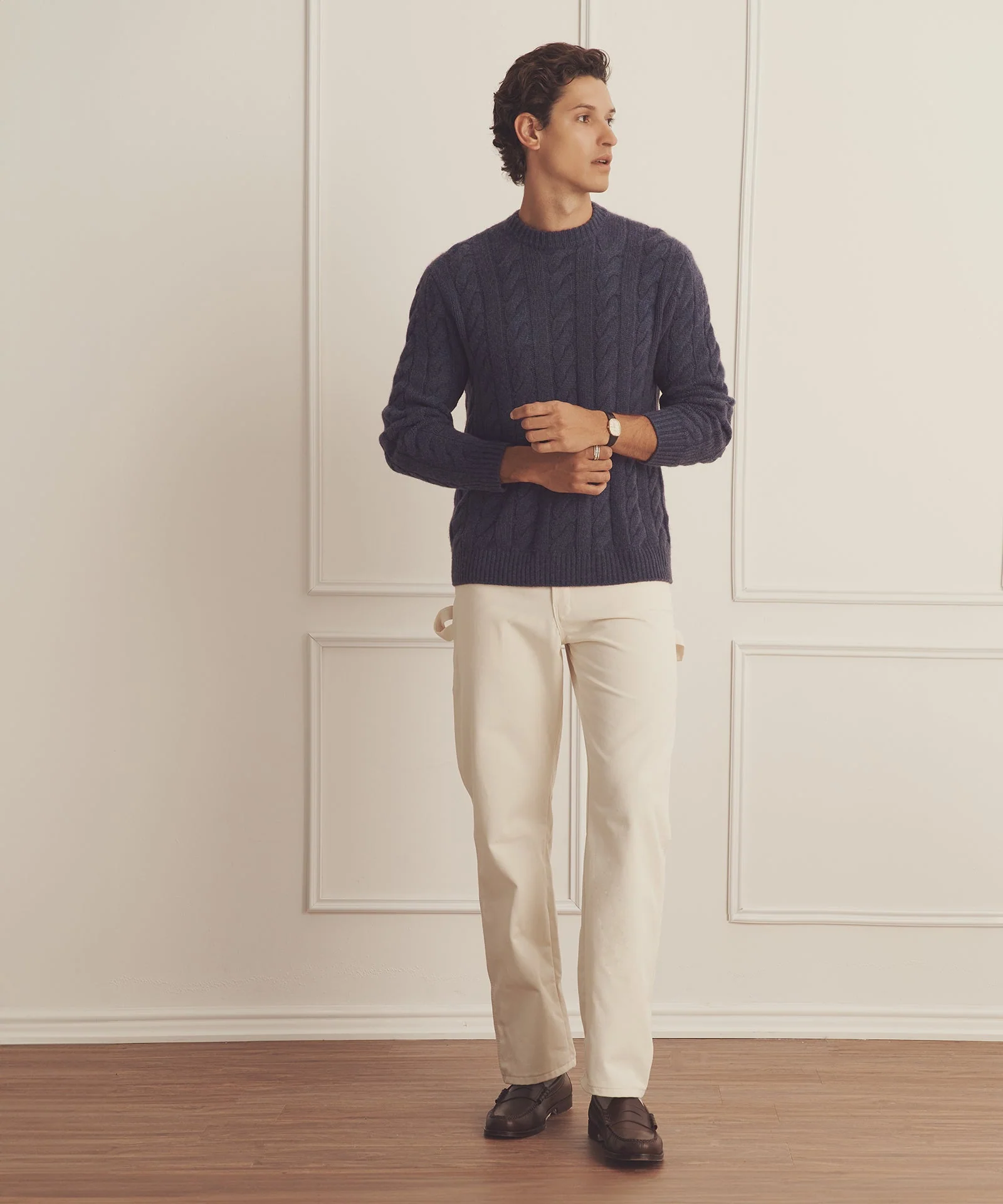 Super Luxe Cashmere Cable Crewneck - Image 9