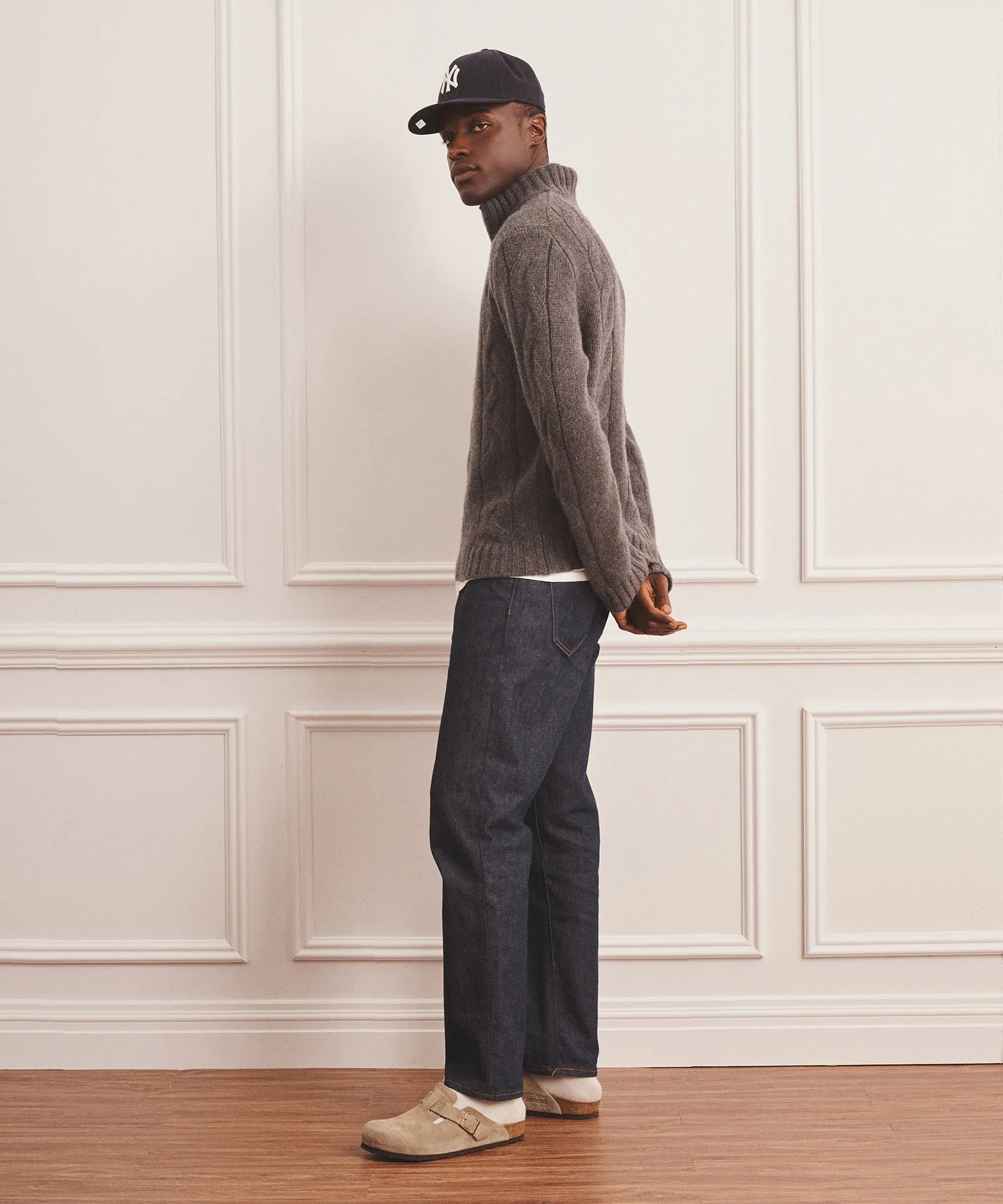Super Luxe Cashmere Cable Full Zip Sweater - Image 6
