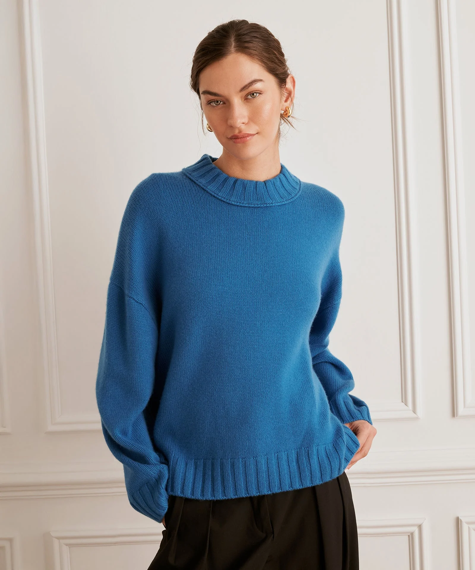 Super Luxe Cashmere Crewneck Sweater - Image 4