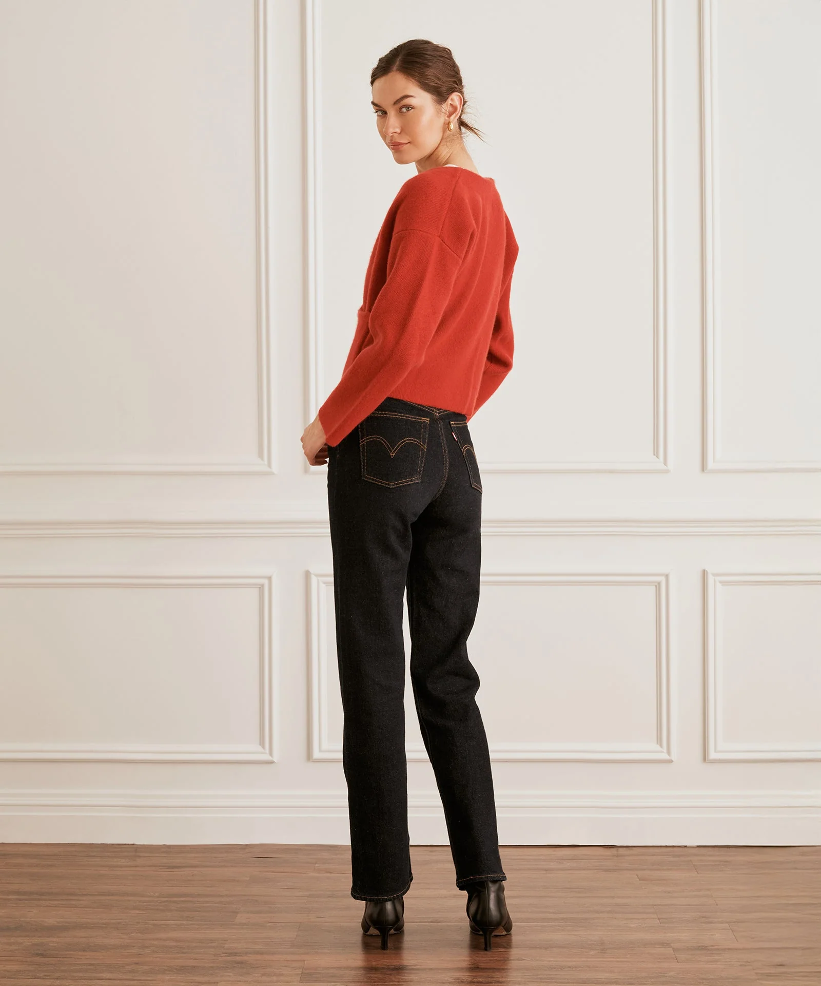 Super Luxe Cashmere Crossover Sweater - Image 6