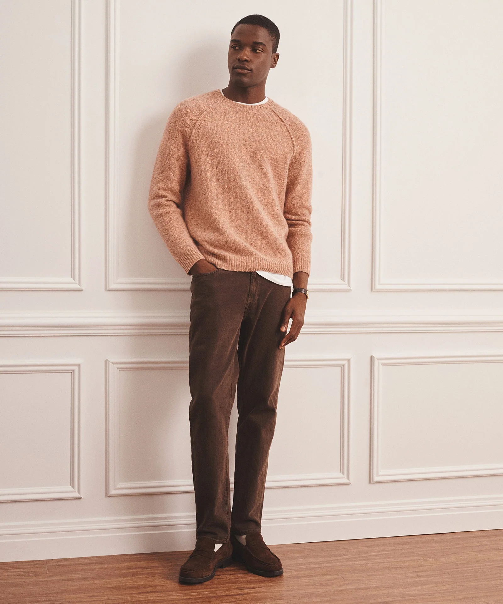 Super Luxe Cashmere Donegal Crewneck Sweater - Image 10