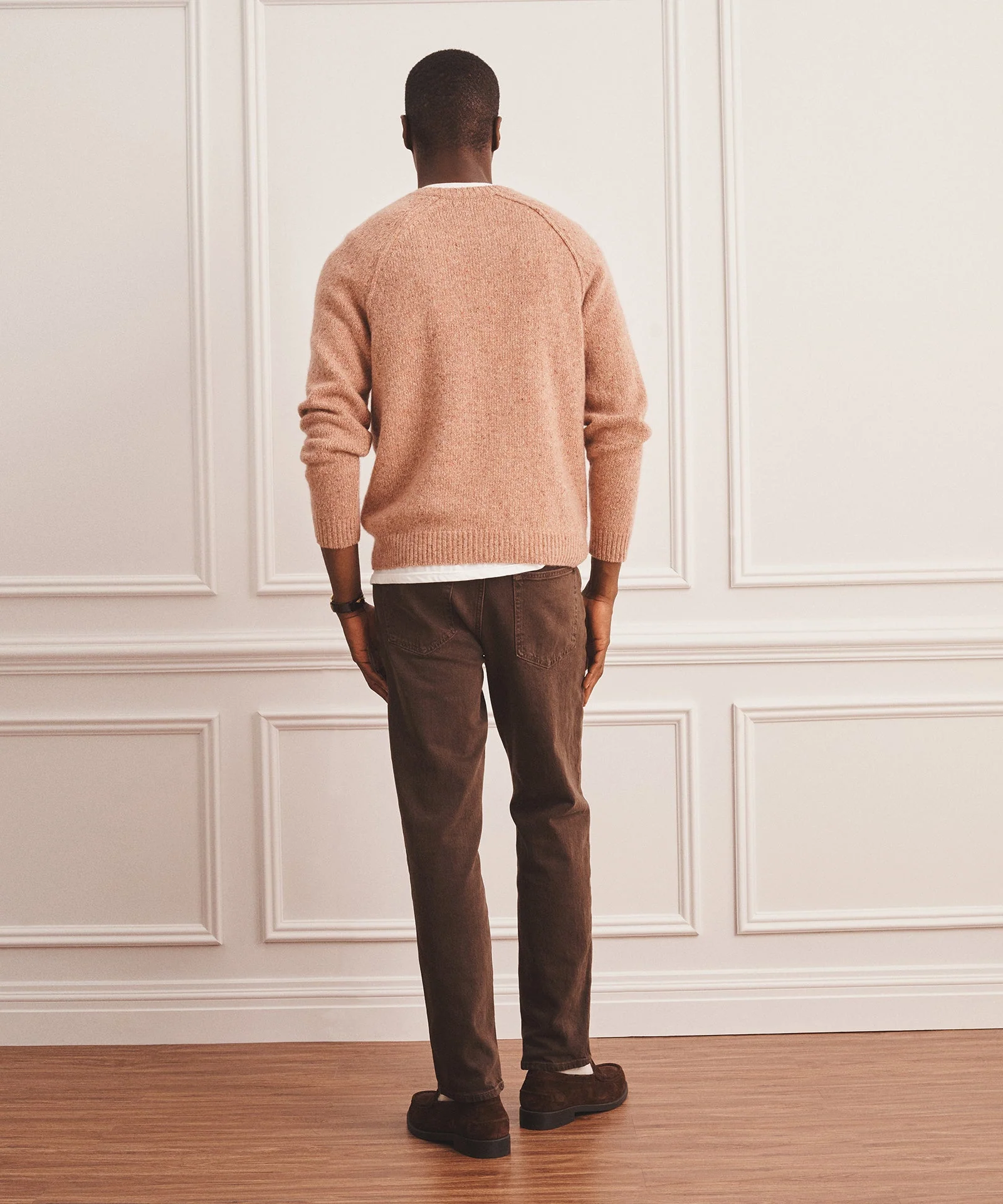 Super Luxe Cashmere Donegal Crewneck Sweater - Image 12