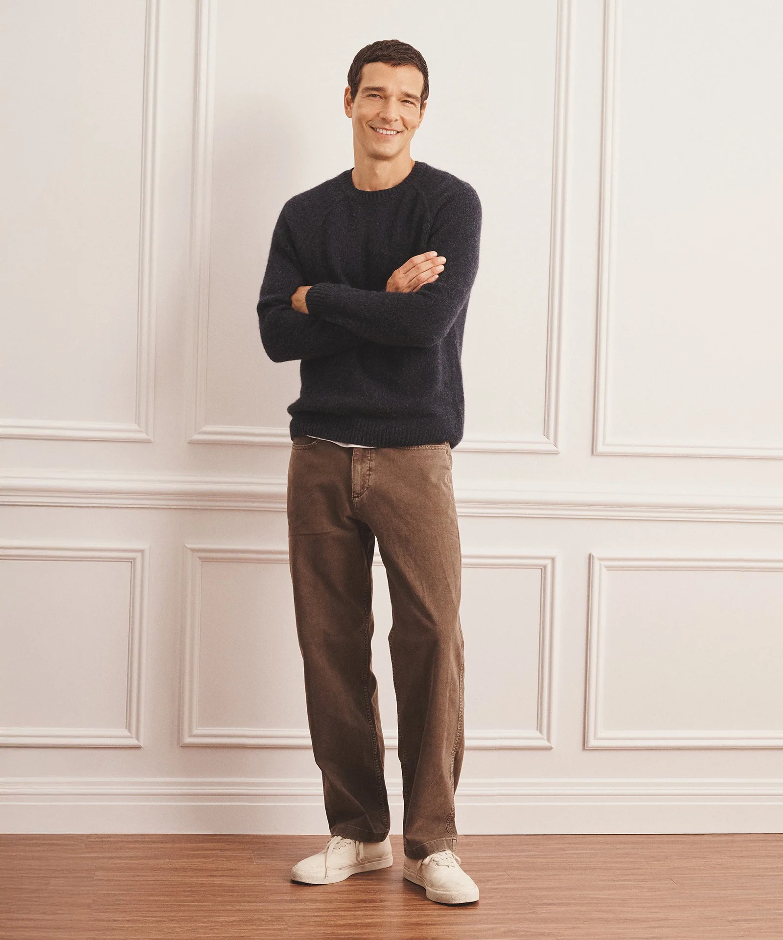 Super Luxe Cashmere Donegal Crewneck Sweater - Image 8