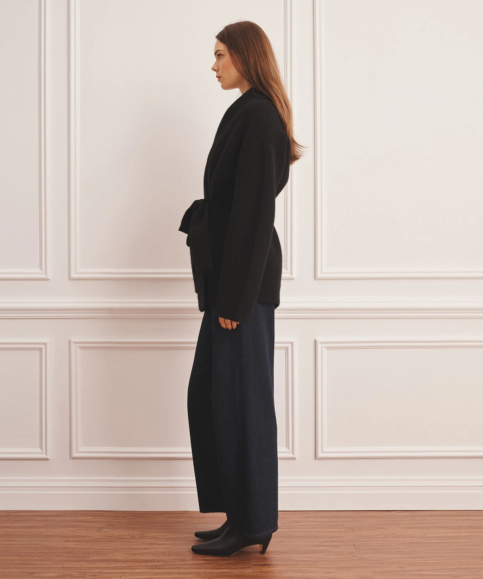 Super Luxe Cashmere Double Faced Shawl Collar Jacket - Image 5