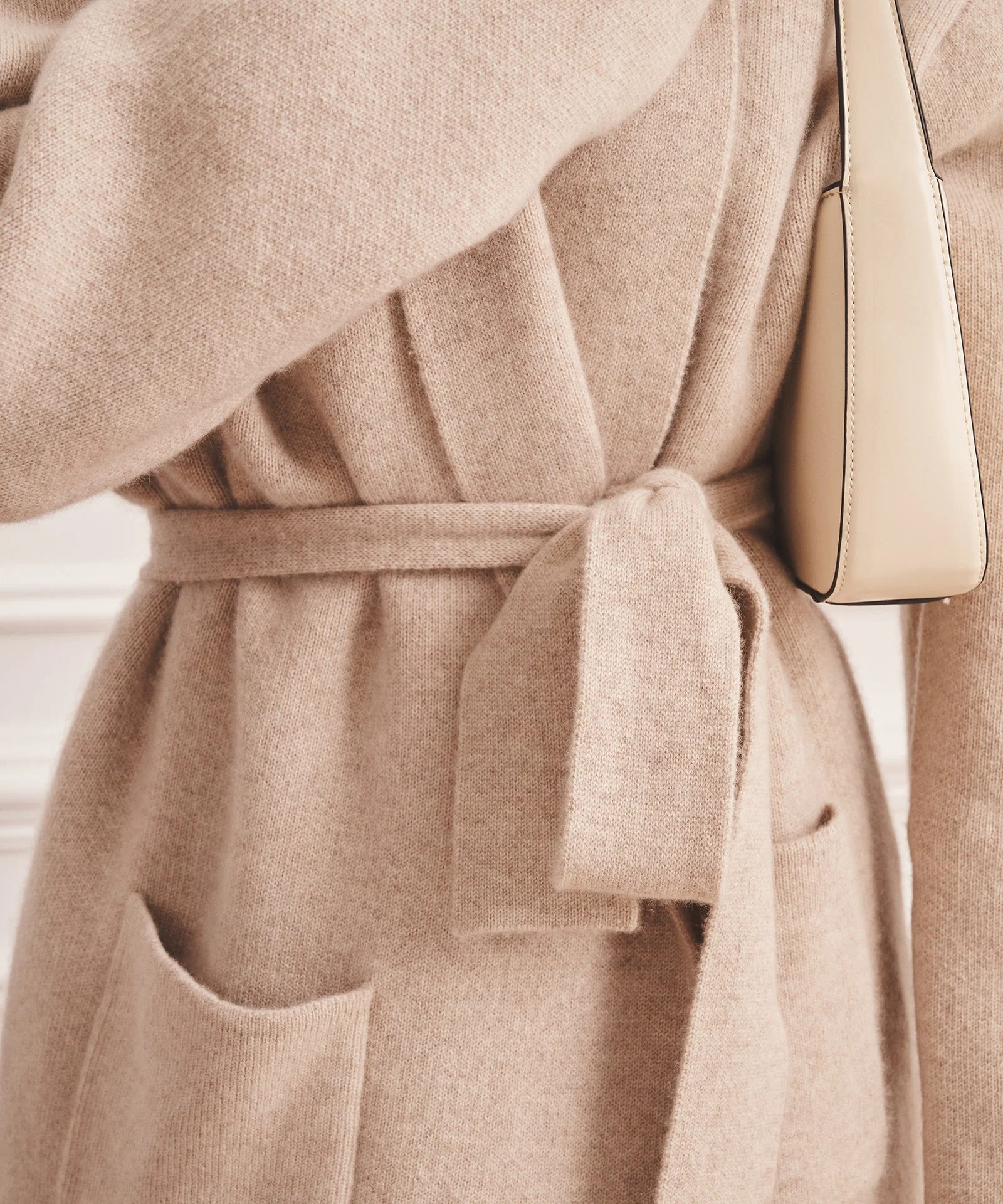 Super Luxe Cashmere Double Faced Shawl Collar Jacket - Image 9
