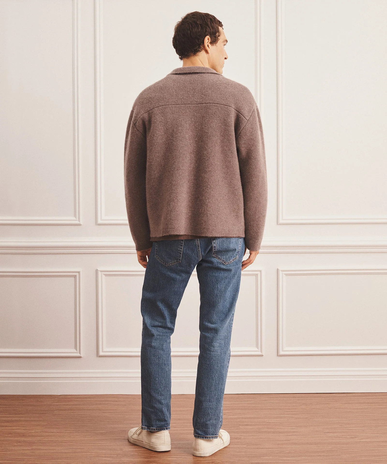 Super Luxe Cashmere Double Faced Utility Jacket - Image 7