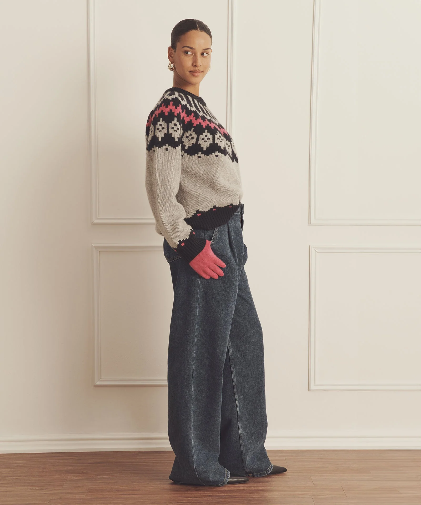 Super Luxe Cashmere Fair Isle Crewneck - Image 12