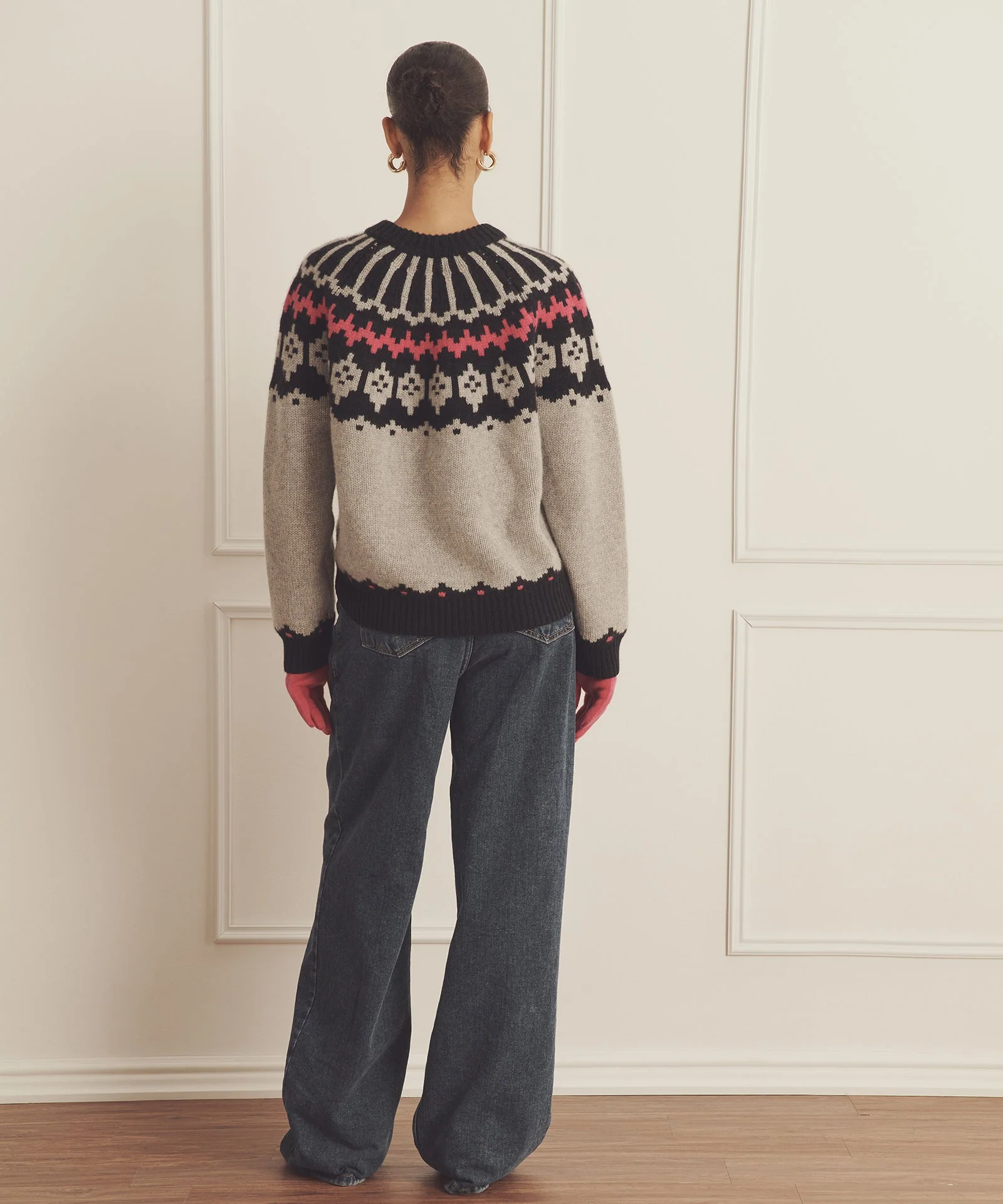 Super Luxe Cashmere Fair Isle Crewneck - Image 14