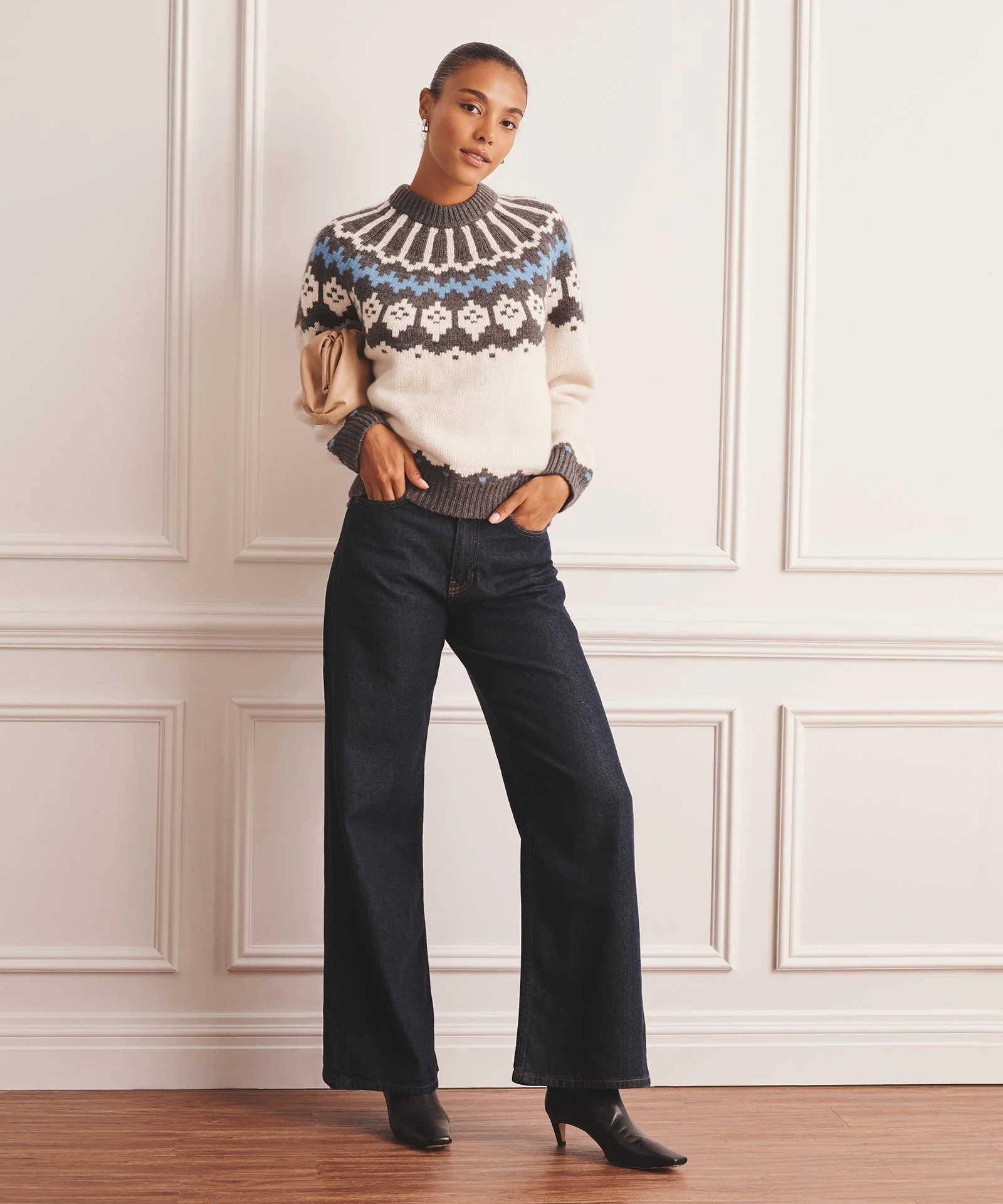 Super Luxe Cashmere Fair Isle Crewneck - Image 19