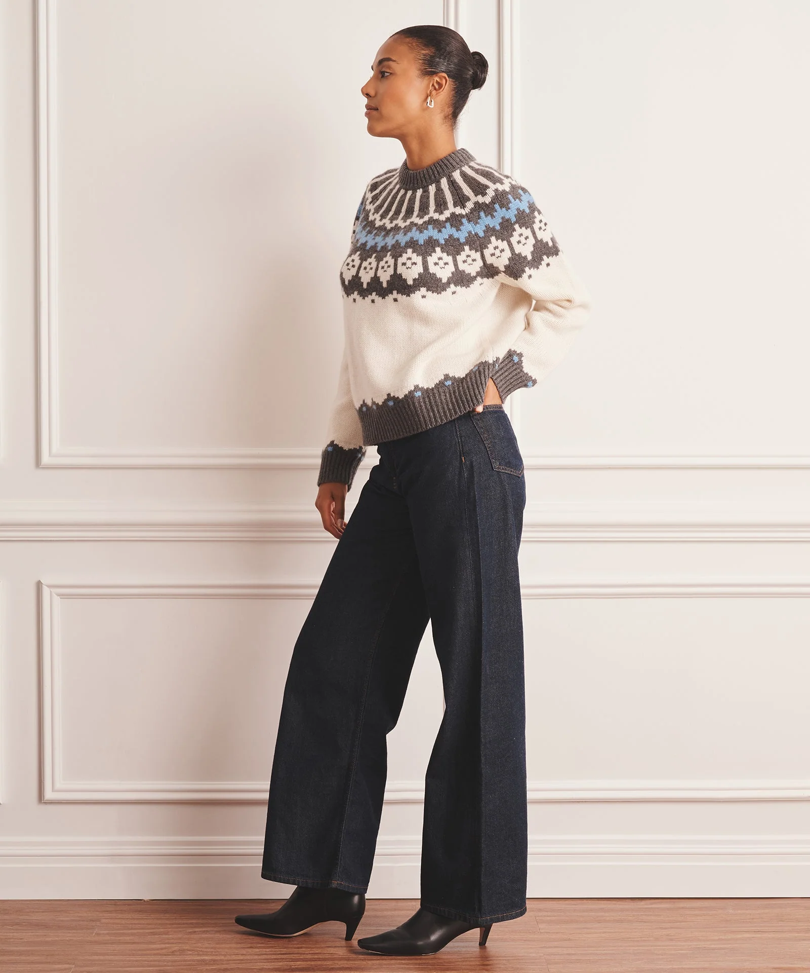 Super Luxe Cashmere Fair Isle Crewneck - Image 20
