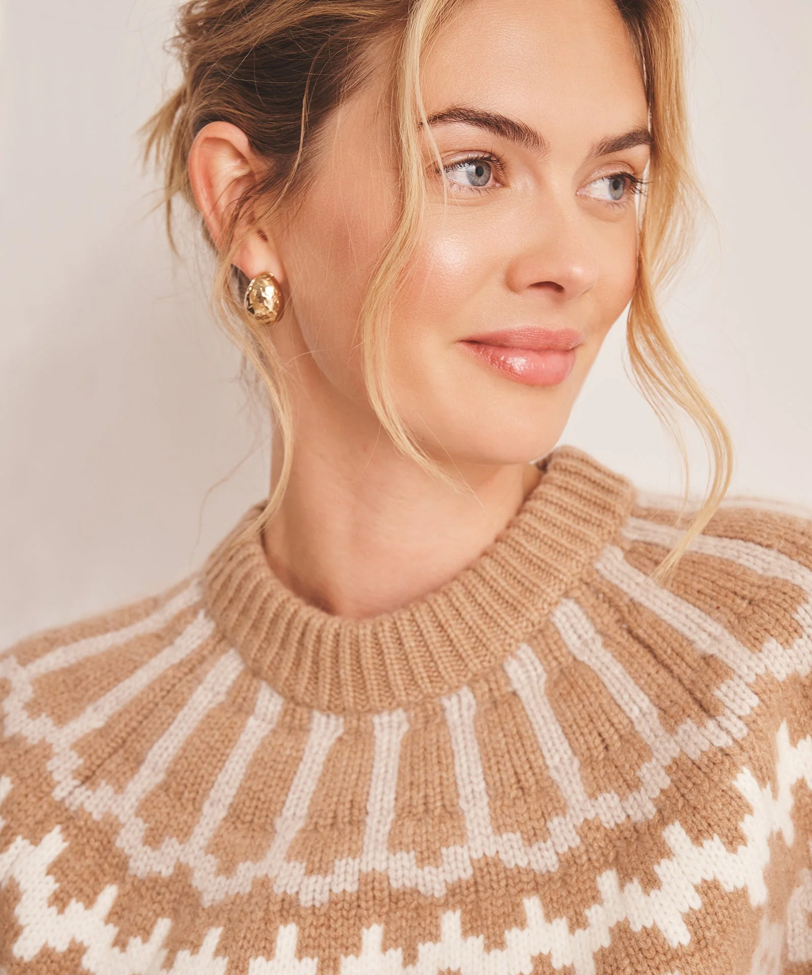 Super Luxe Cashmere Fair Isle Crewneck - Image 3