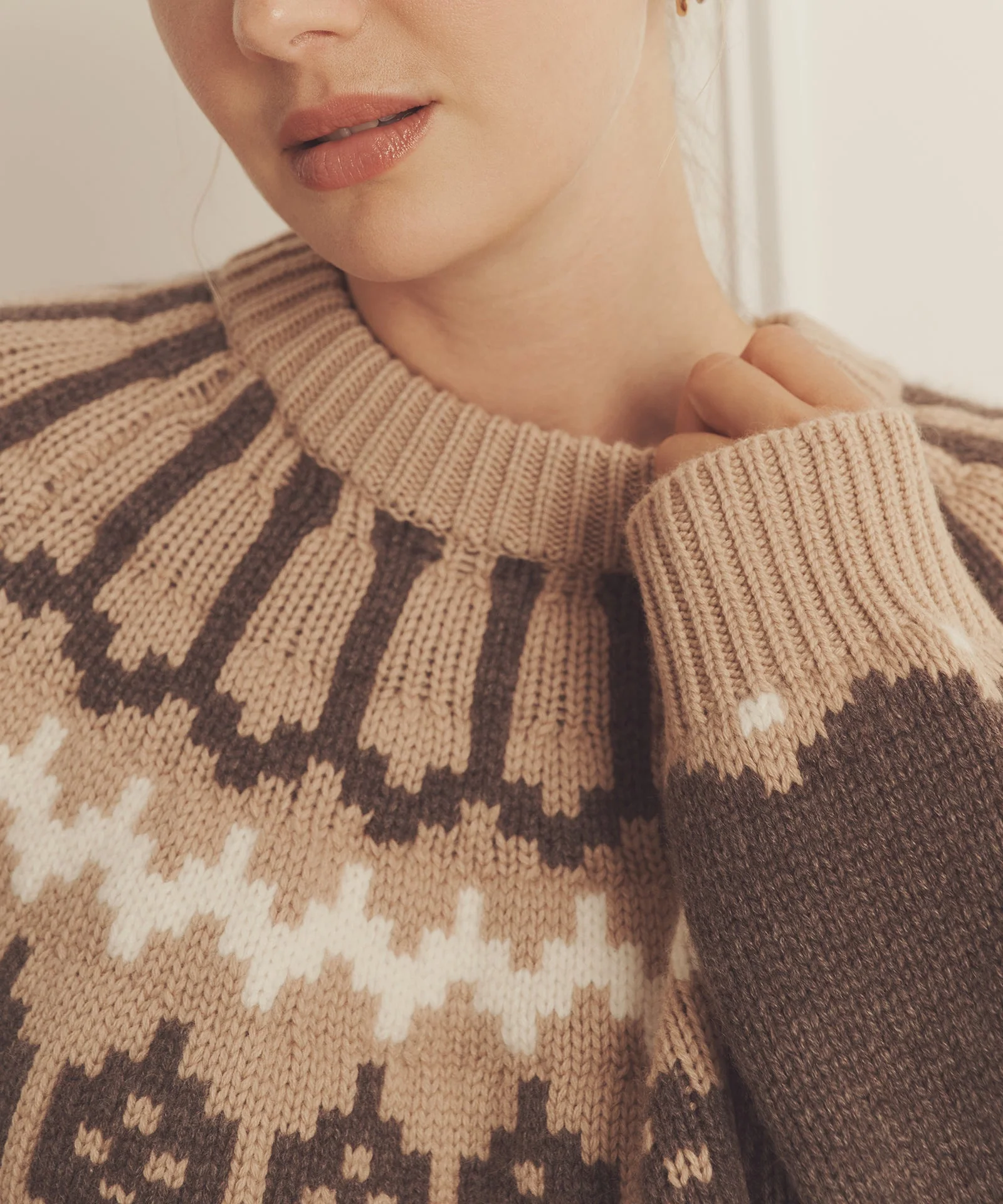 Super Luxe Cashmere Fair Isle Crewneck - Image 6