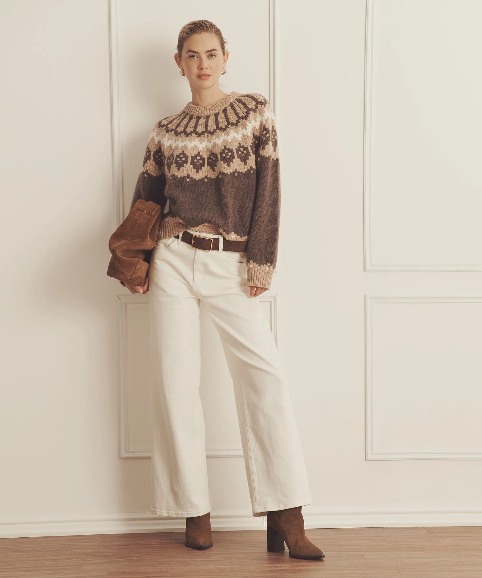 Super Luxe Cashmere Fair Isle Crewneck - Image 8