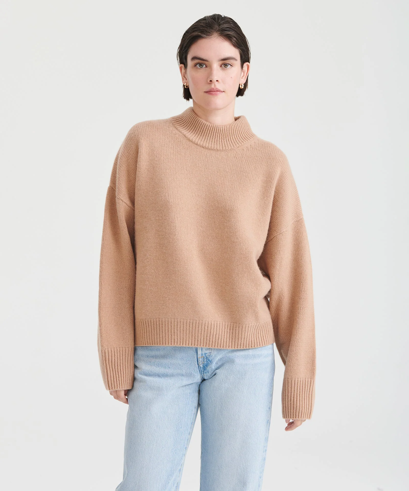 Super Luxe Cashmere Mockneck Sweater - Image 21