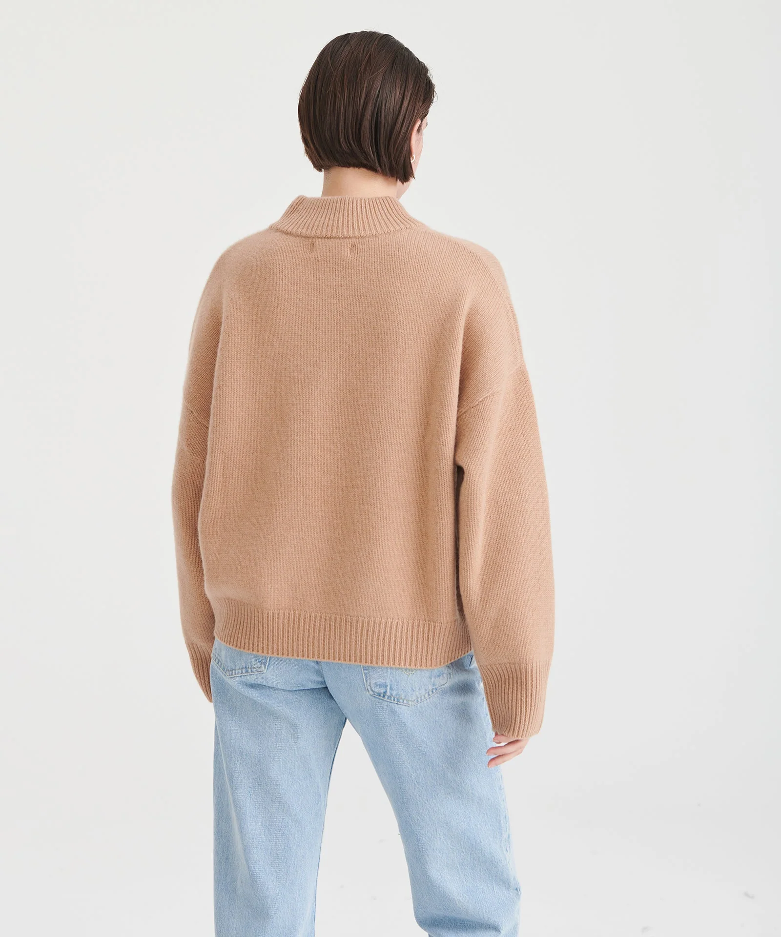 Super Luxe Cashmere Mockneck Sweater - Image 24