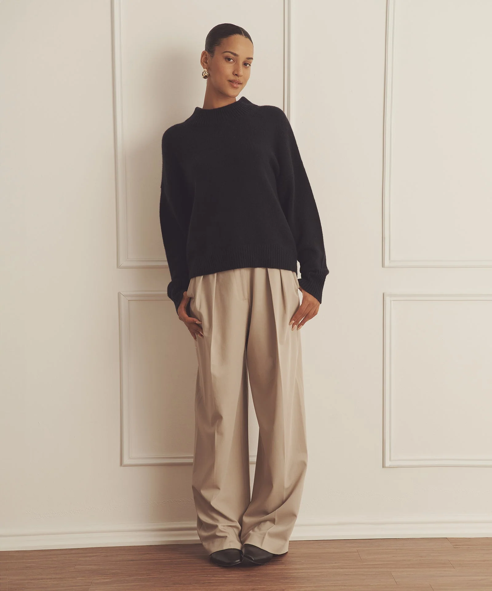 Super Luxe Cashmere Mockneck Sweater - Image 44