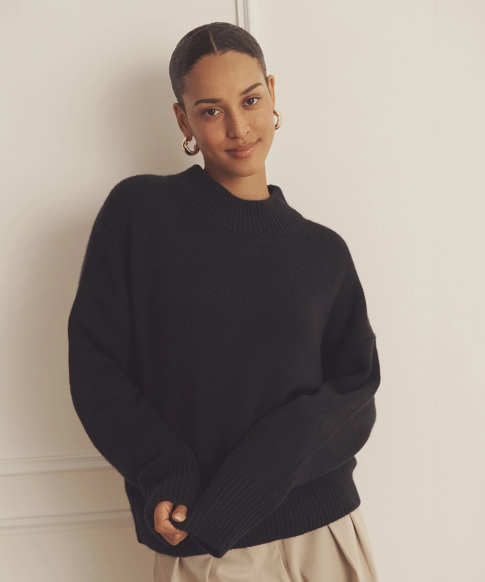 Super Luxe Cashmere Mockneck Sweater - Image 5