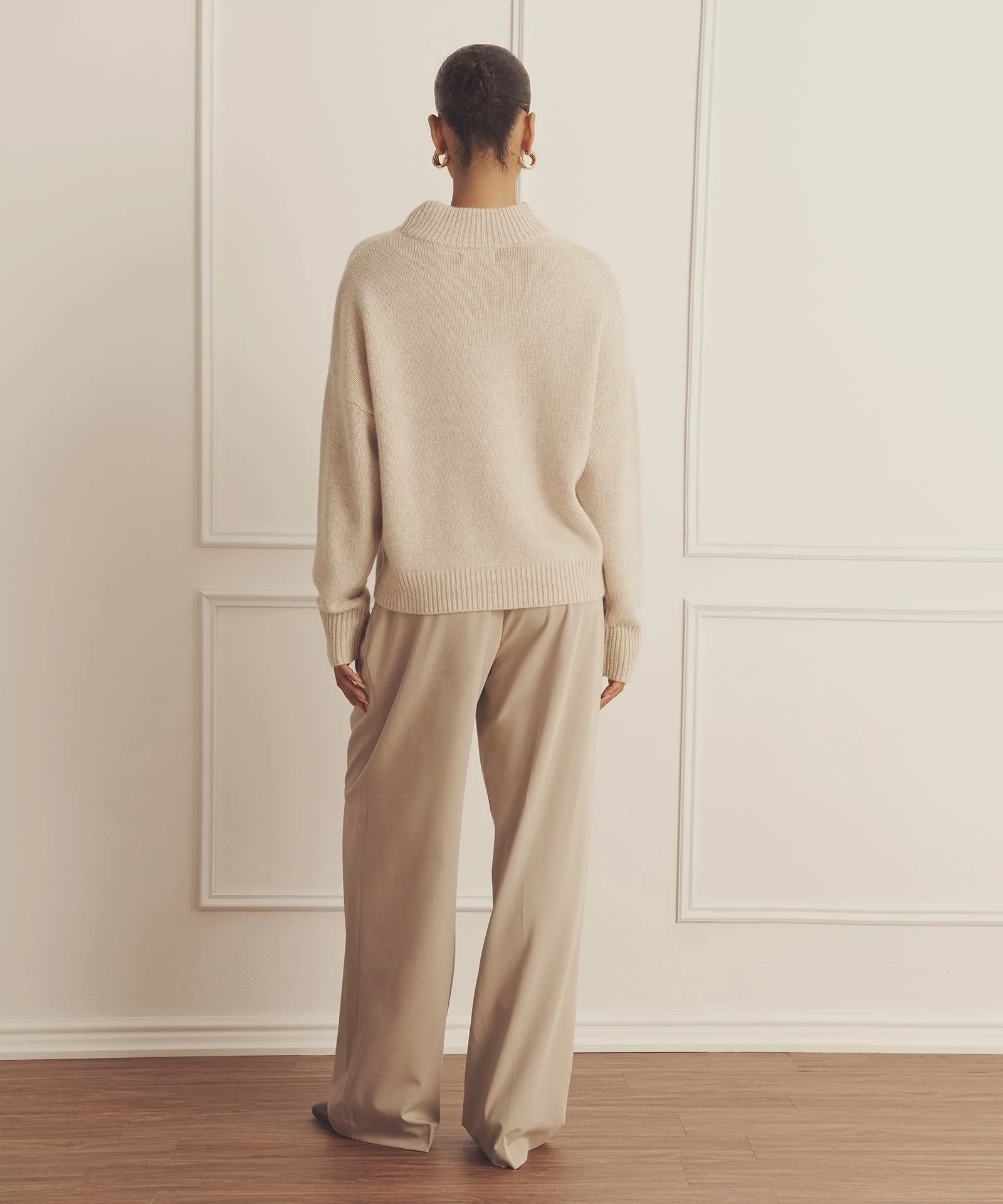 Super Luxe Cashmere Mockneck Sweater - Image 52