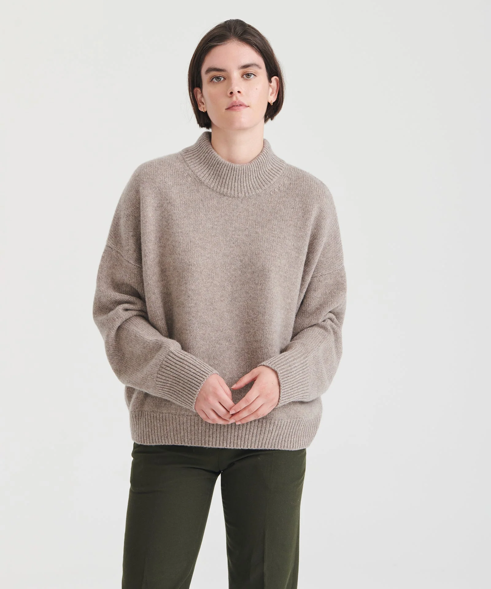 Super Luxe Cashmere Mockneck Sweater - Image 6