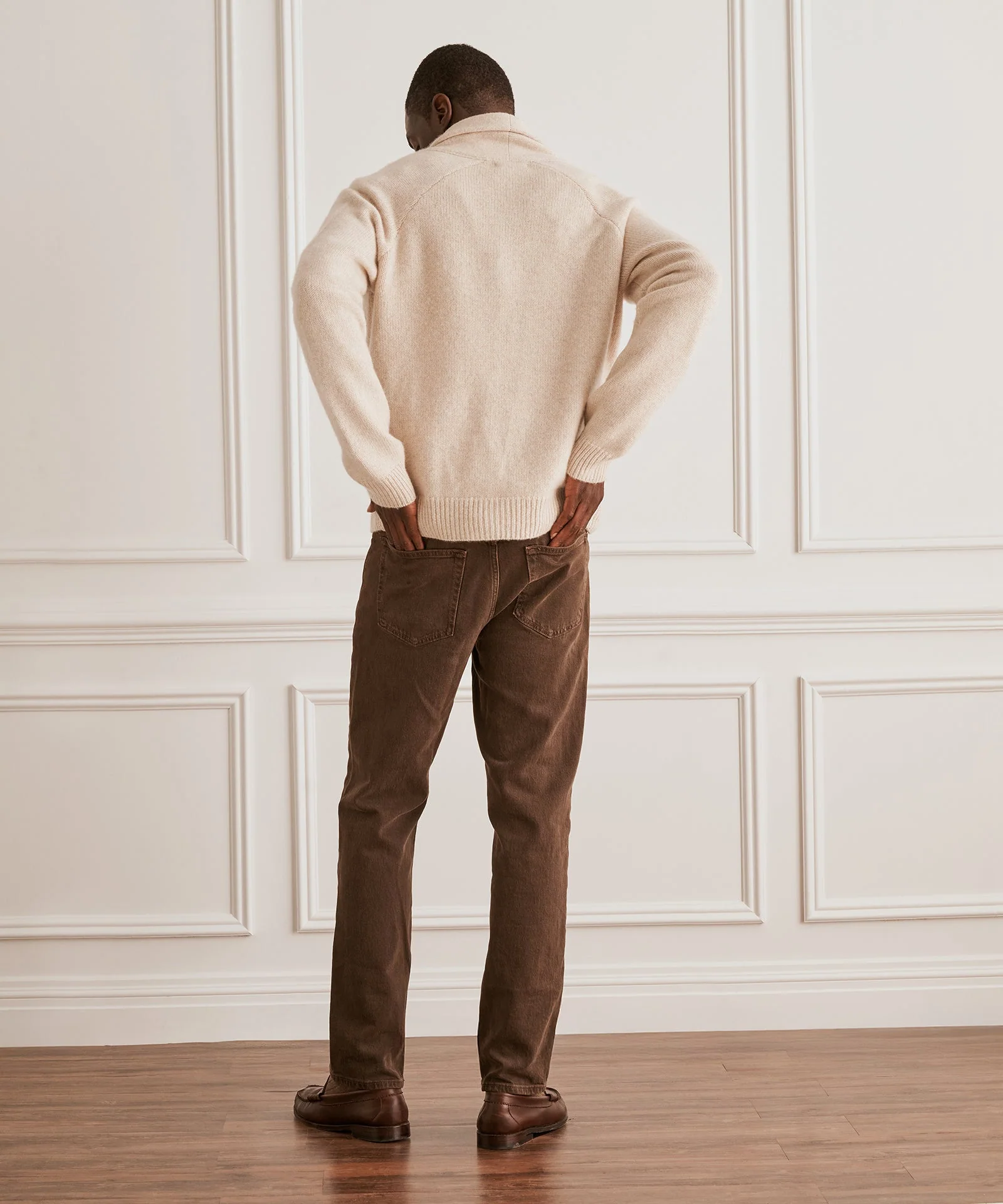 Super Luxe Cashmere Shawl Collared Cardigan - Image 6