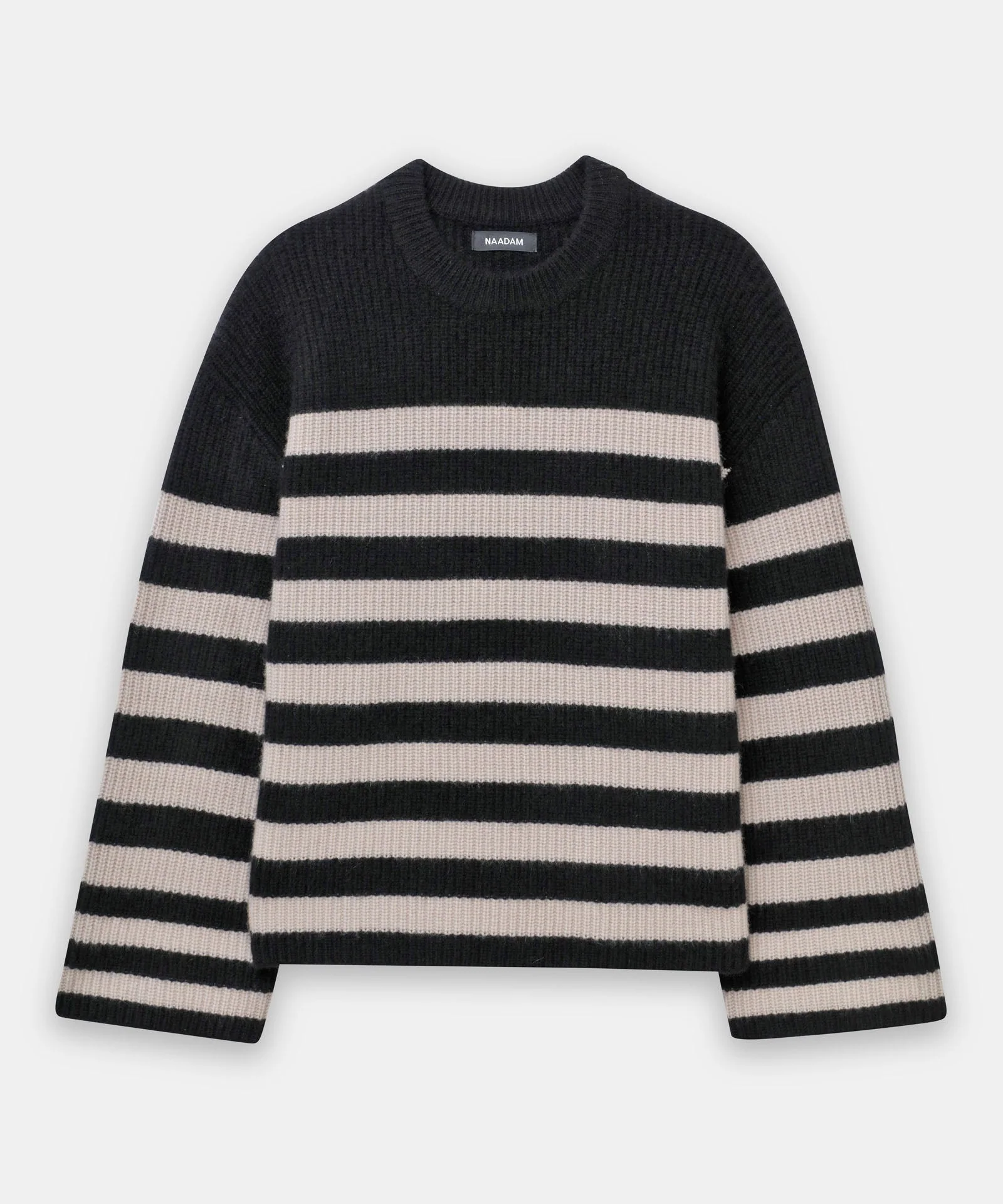 Super Luxe Cashmere Striped Crewneck - Image 7