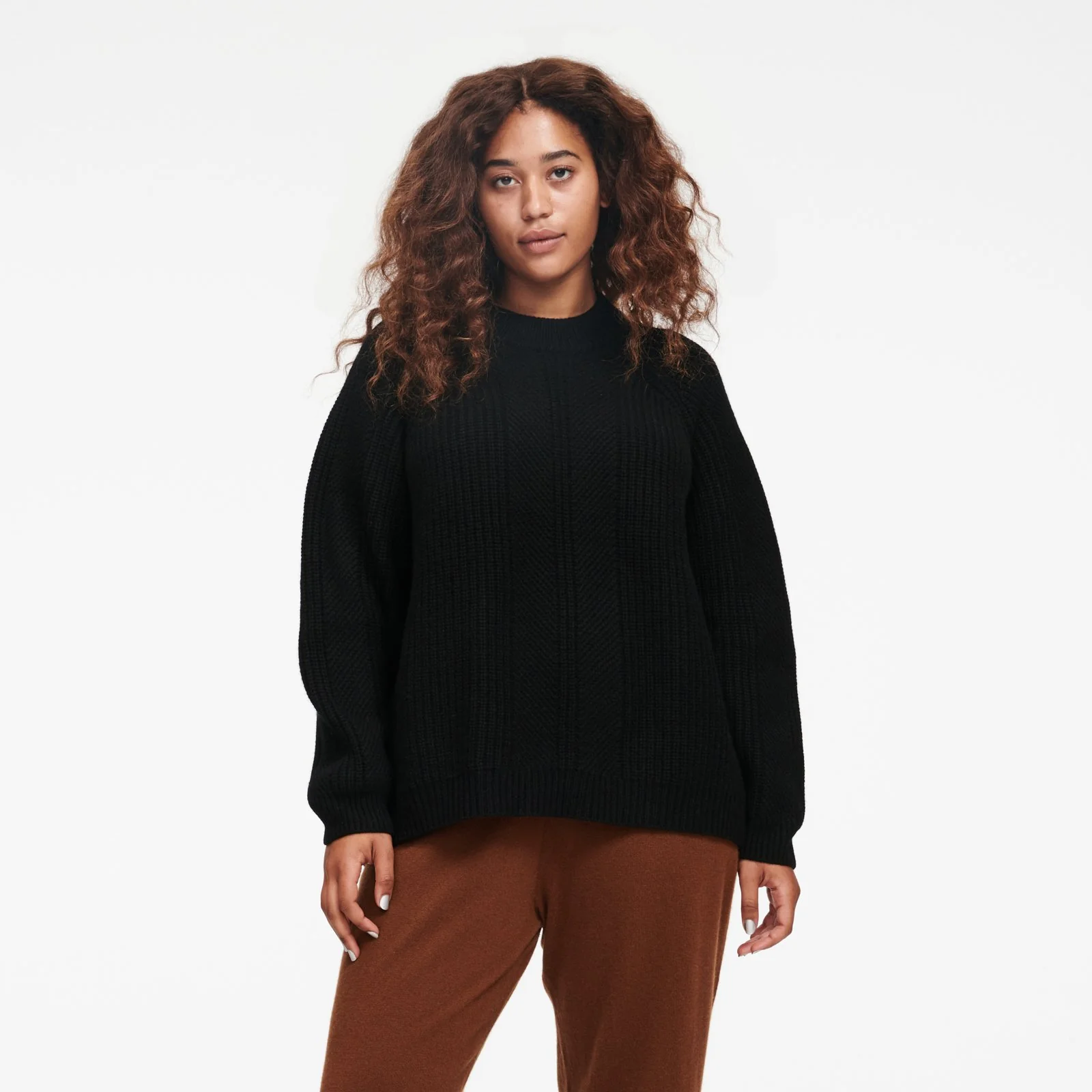 Cashmino Textured Crewneck Sweater - Image 15