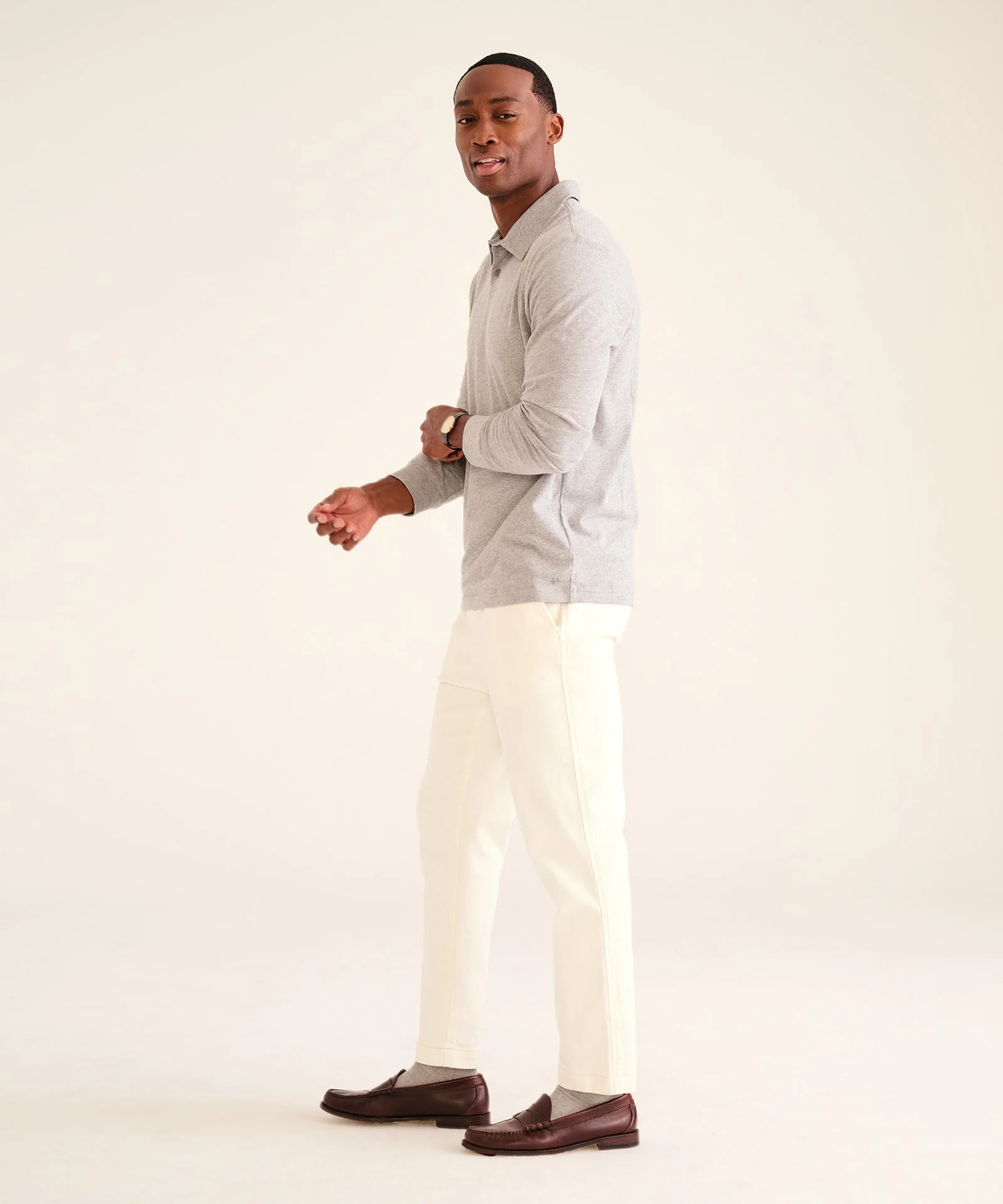 The Long Sleeve Polo Tee - Image 11