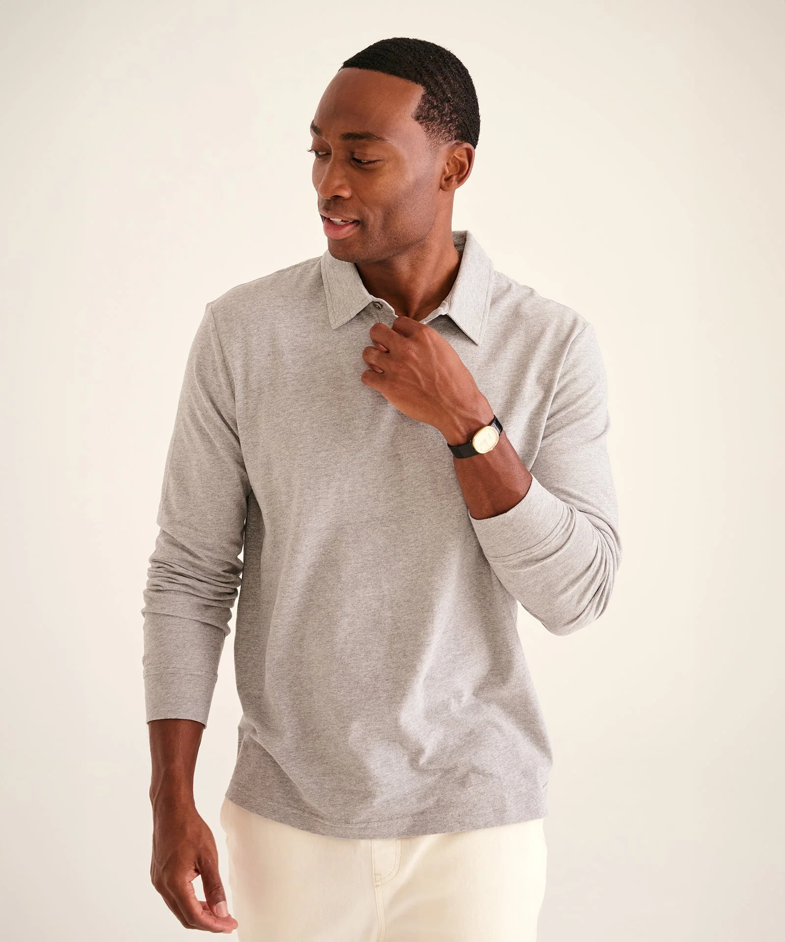 The Long Sleeve Polo Tee - Image 12