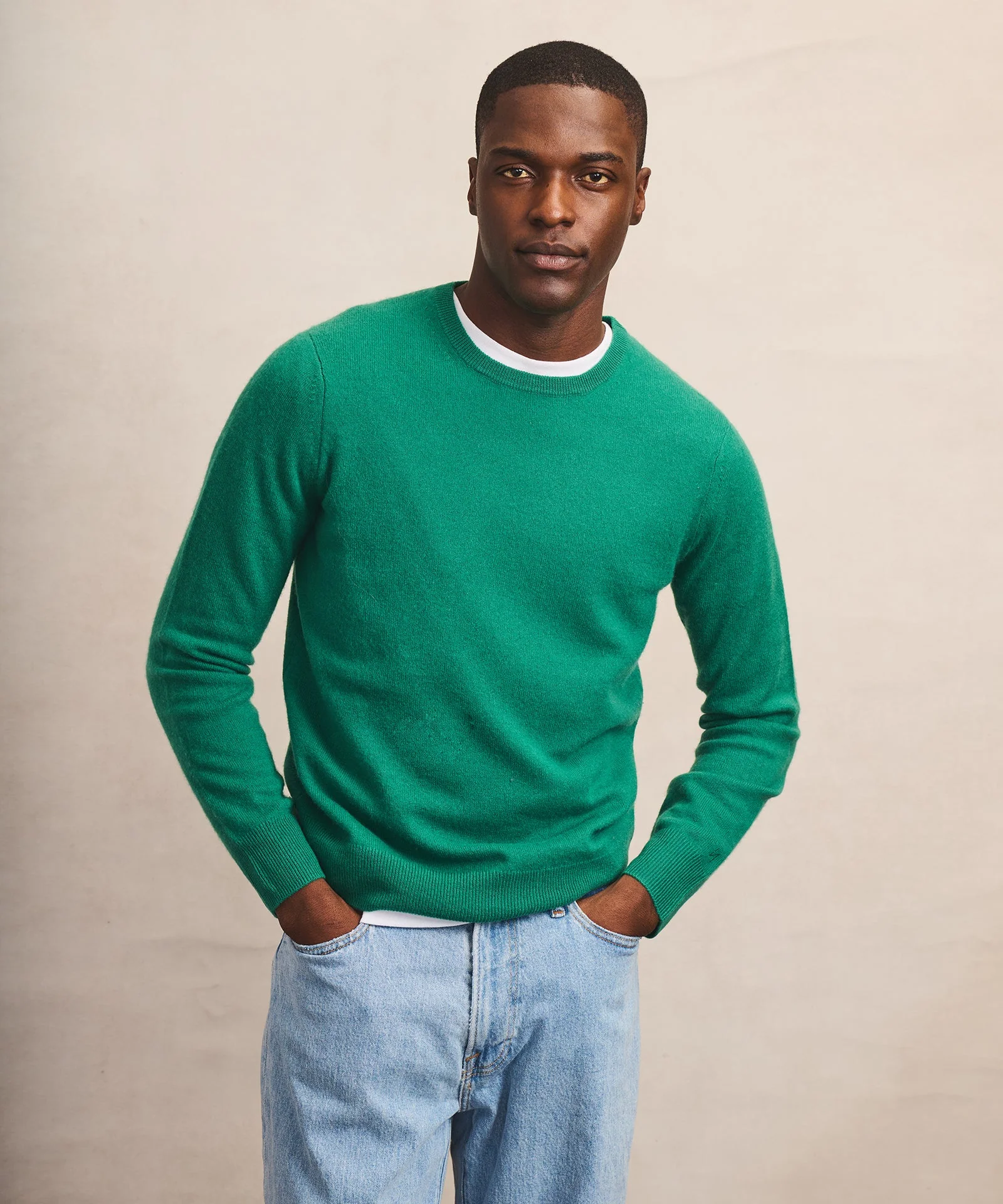 The Original Cashmere Crewneck Sweater Men's - Image 3