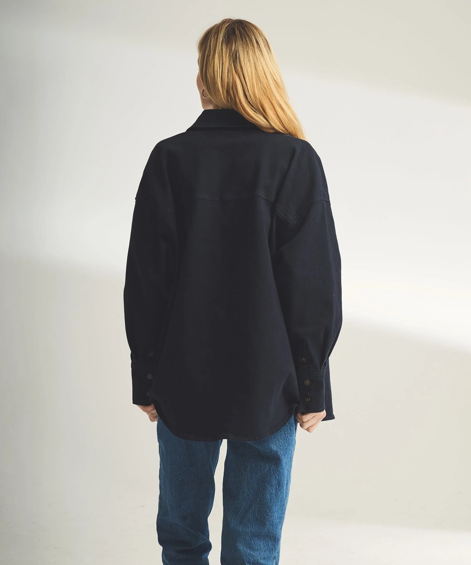 Soft Denim Oversized Jacket - Image 10