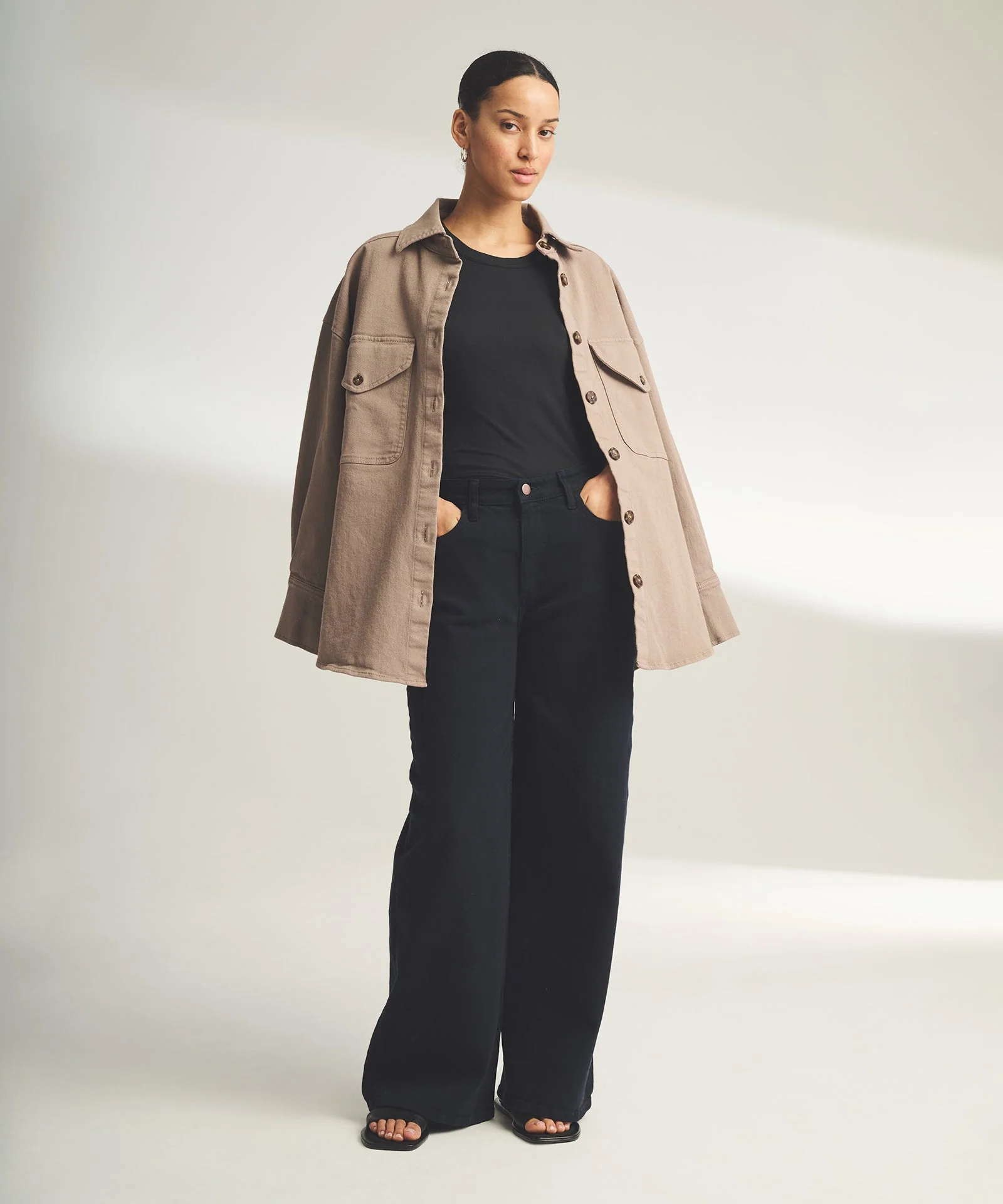 Soft Denim Oversized Jacket - Image 5