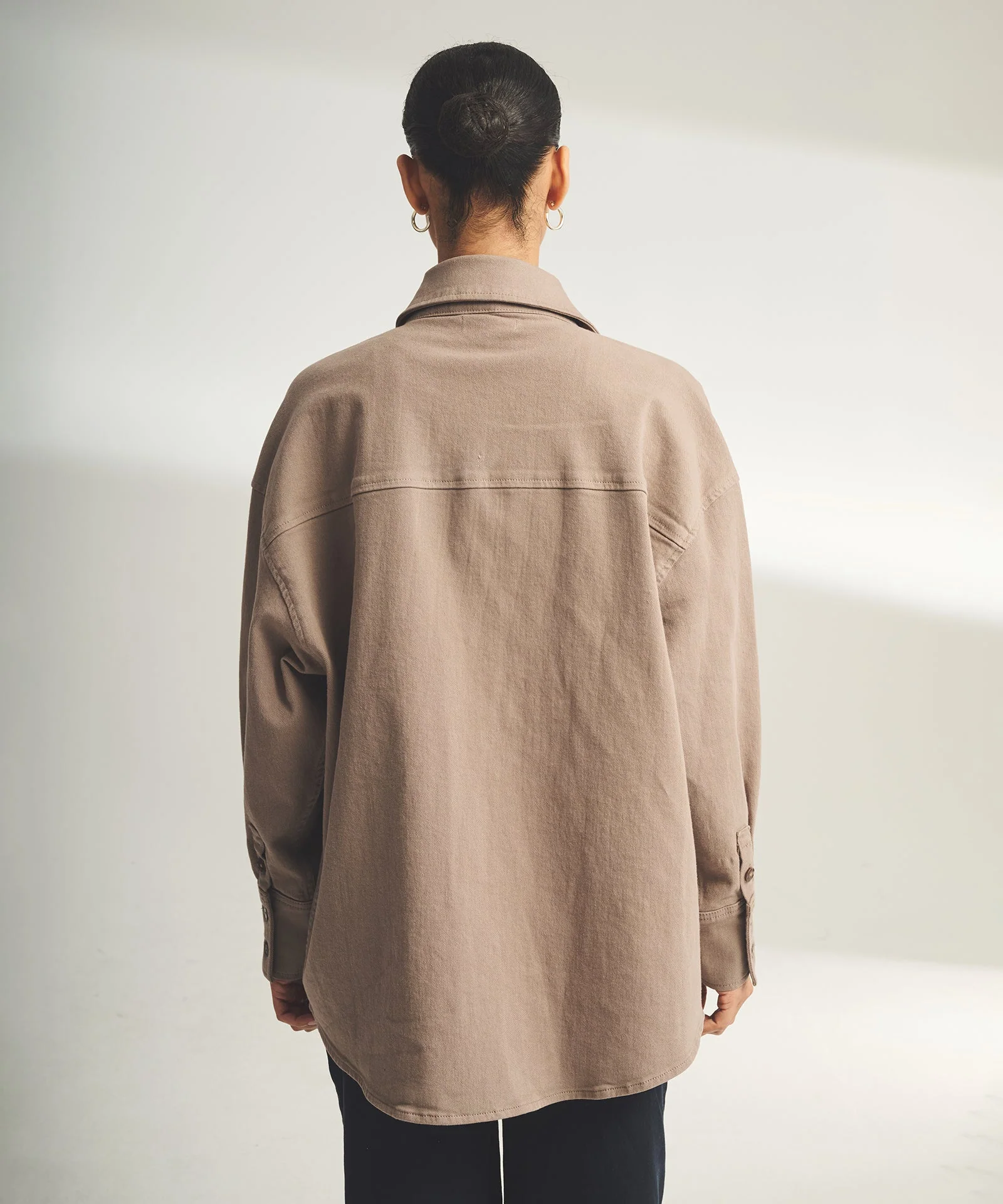 Soft Denim Oversized Jacket - Image 6