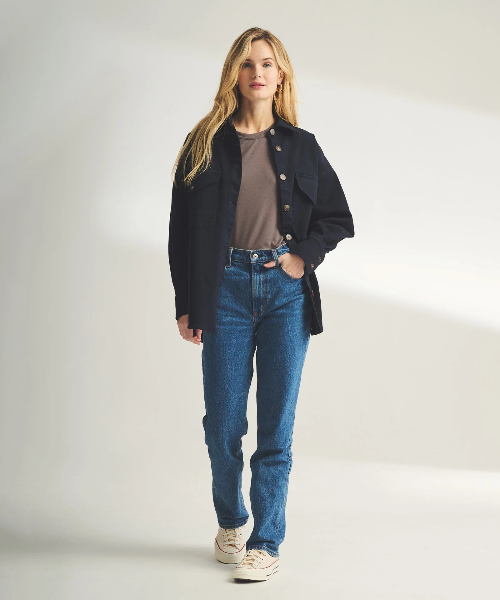 Soft Denim Oversized Jacket - Image 8