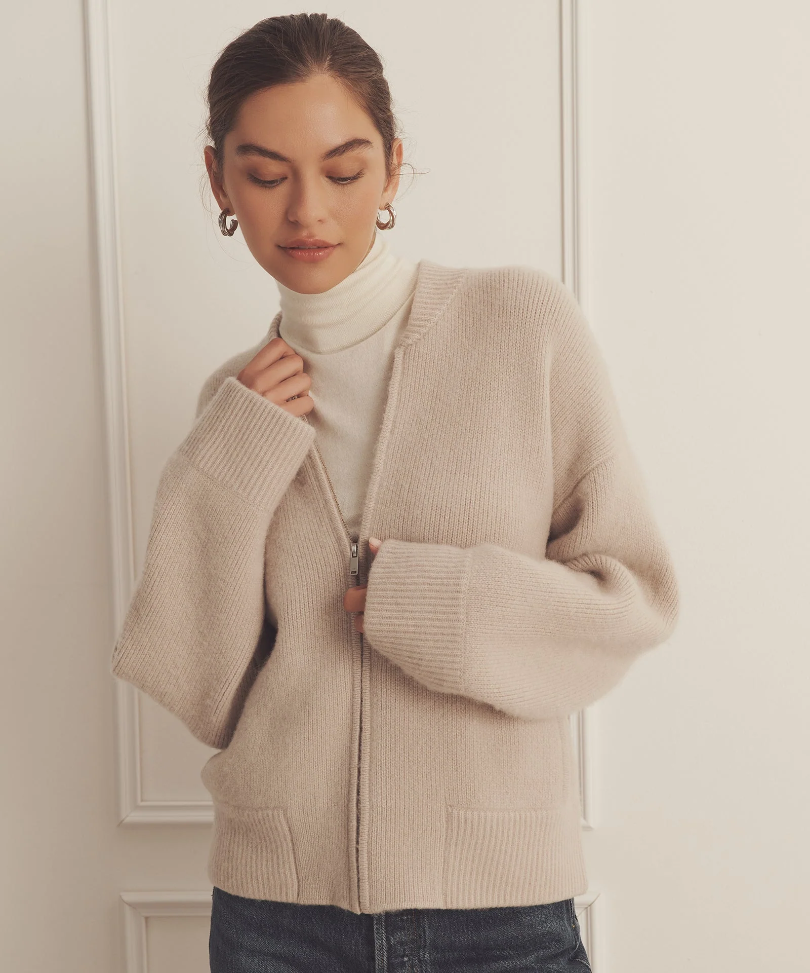 Ultra Luxe Cashmere Bomber - Image 3