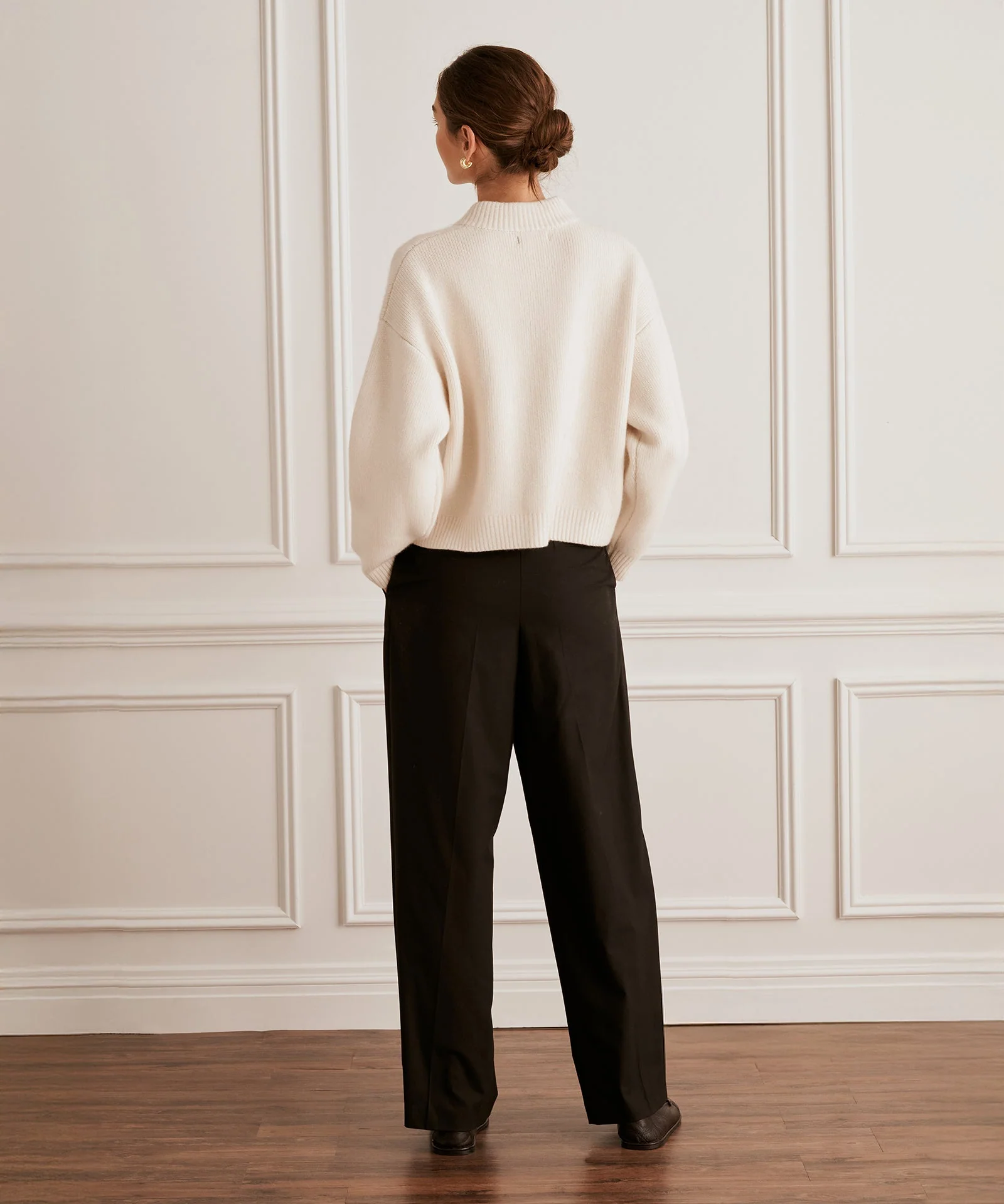 Ultra Luxe Cashmere High Neck Cardigan - Image 5