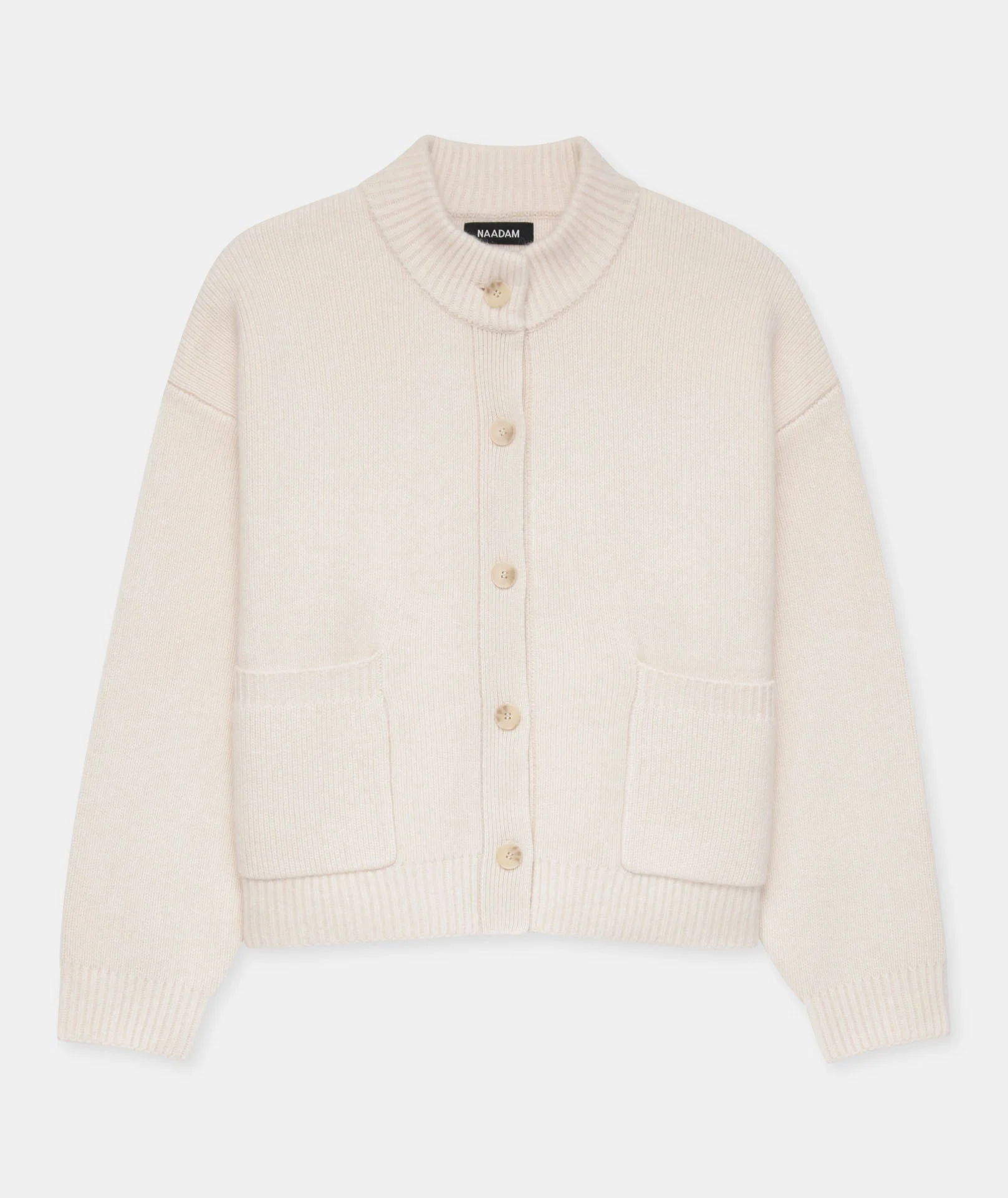 Ultra Luxe Cashmere High Neck Cardigan - Image 6