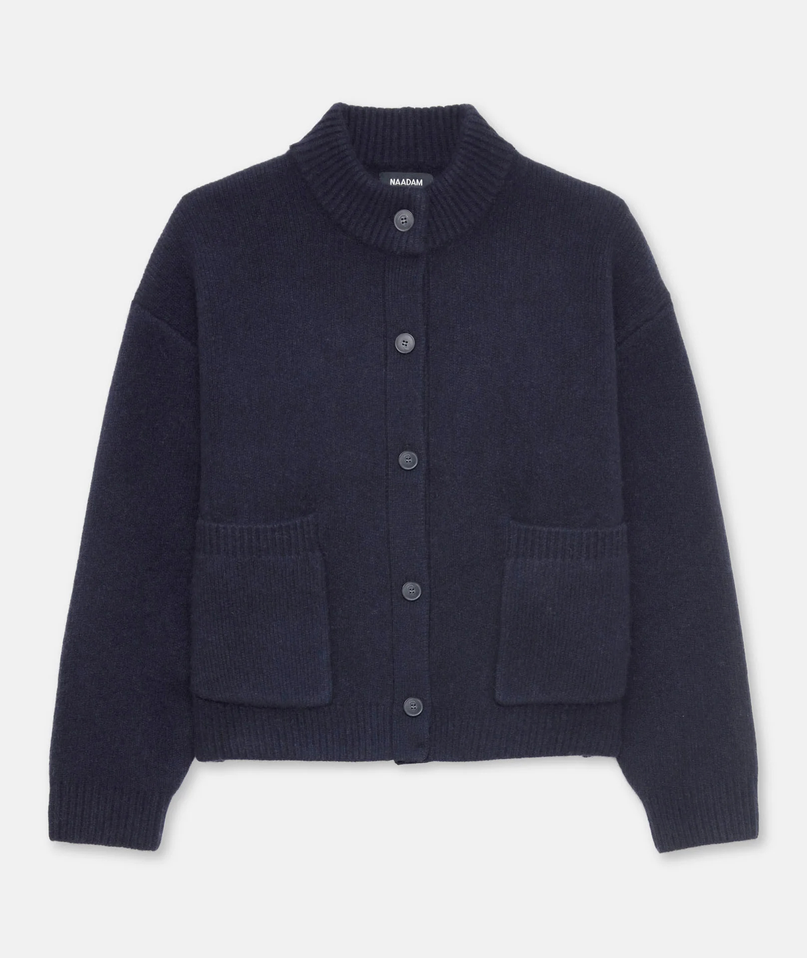 Ultra Luxe Cashmere High Neck Cardigan - Image 7
