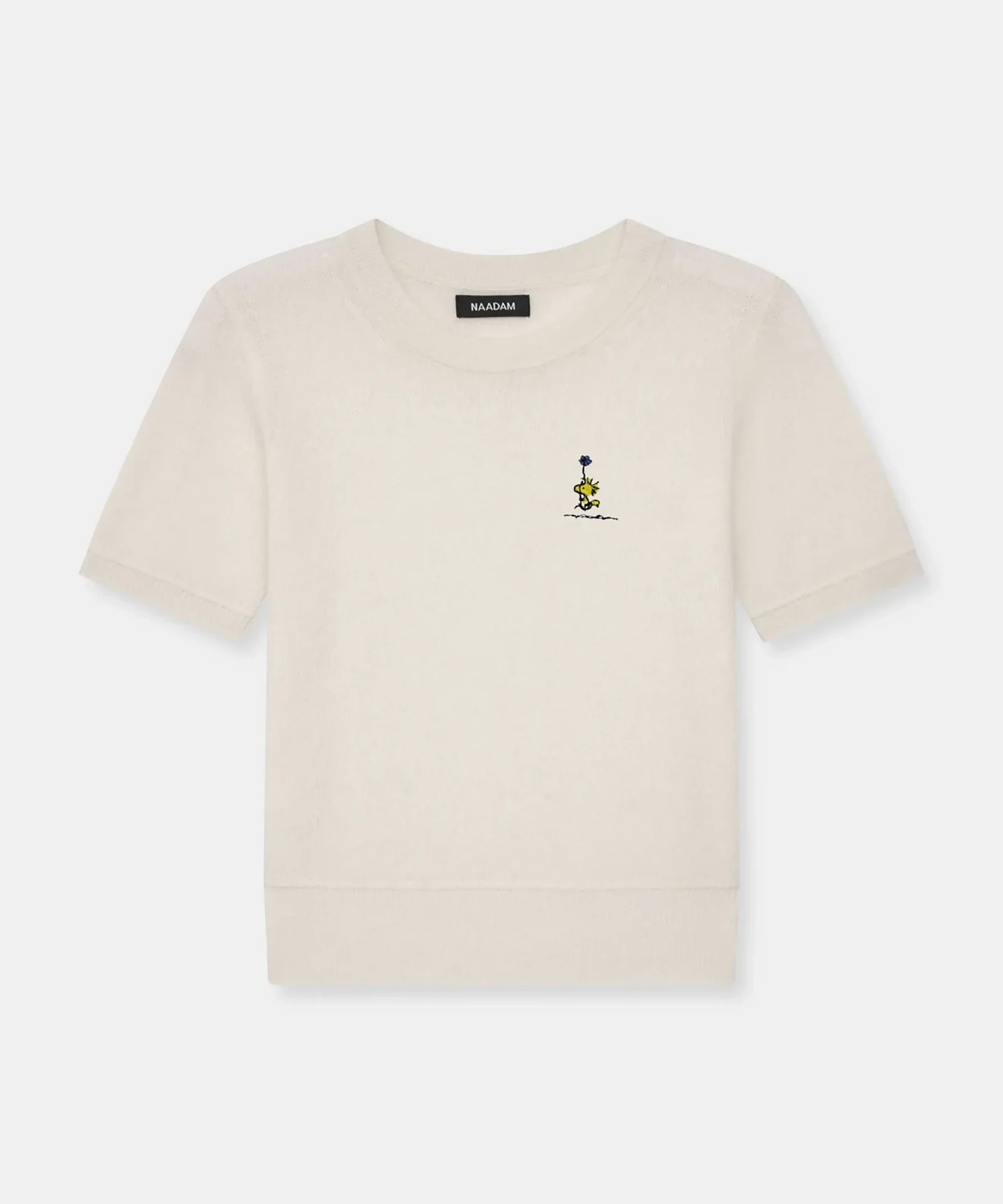 Women's Woodstock Lightweight Cashmere Short Sleeve Sweater - Image 4