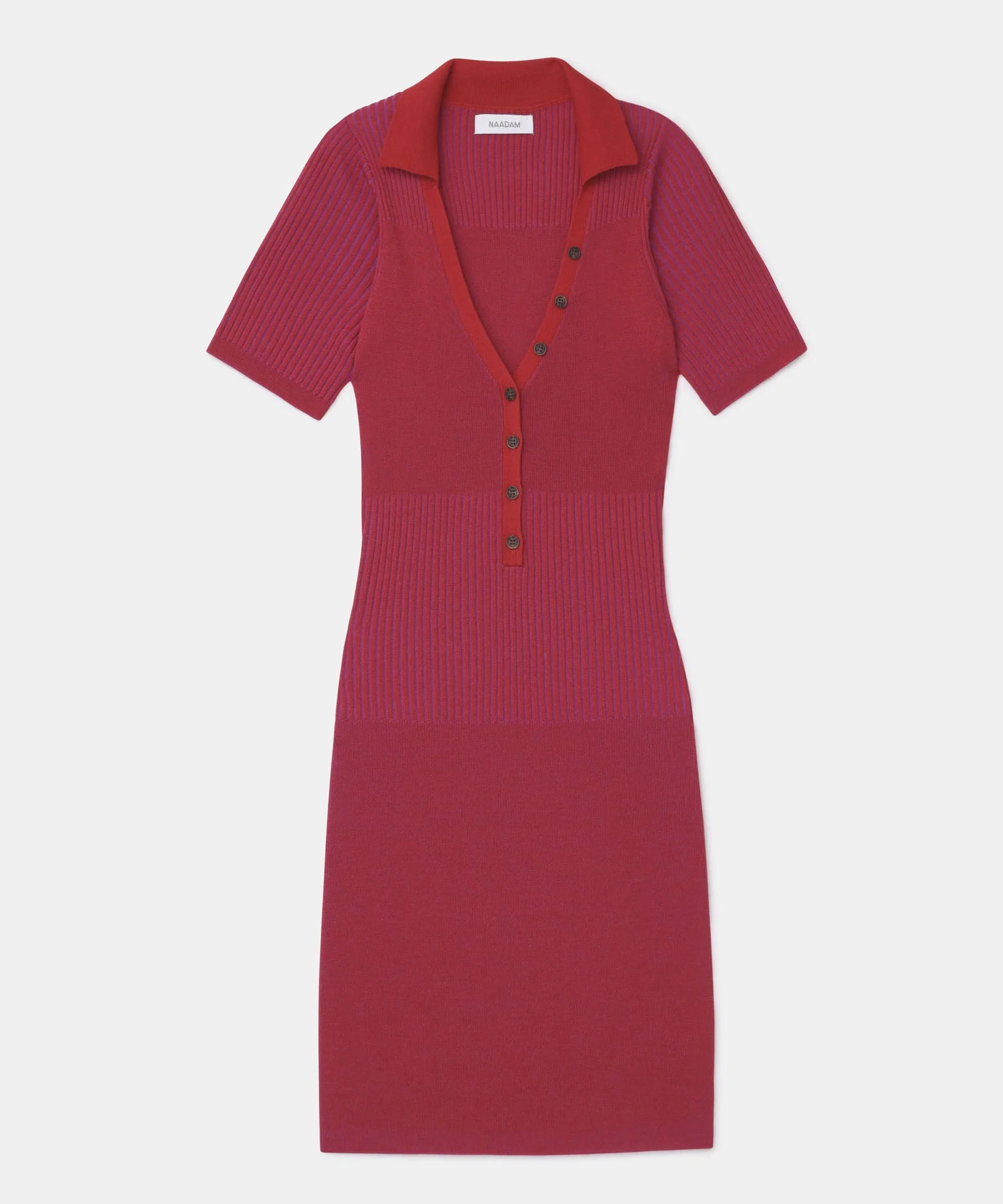 Wool Silk Plaited Polo Dress - Image 11
