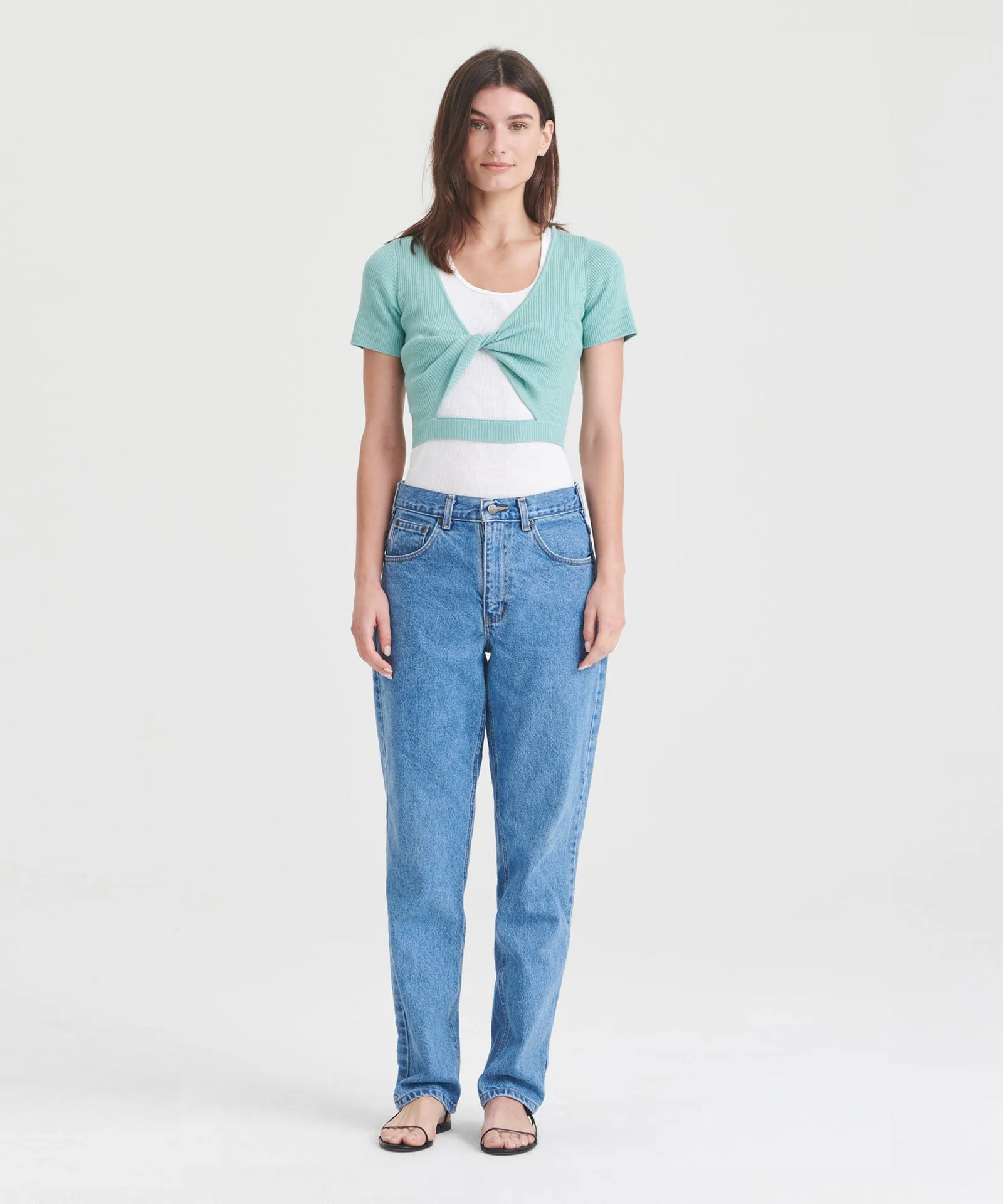 Wool Silk Reversible Twist Top - Image 14