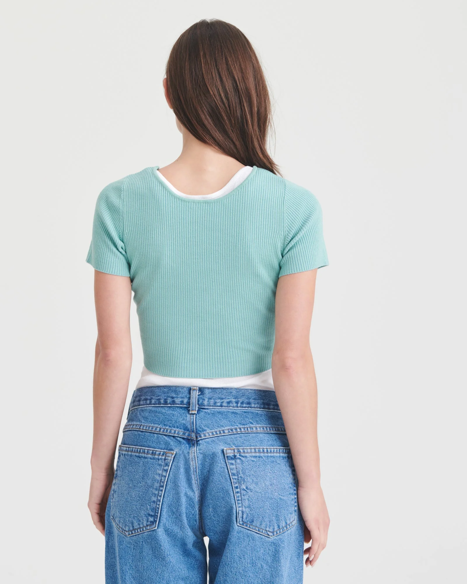 Wool Silk Reversible Twist Top - Image 18