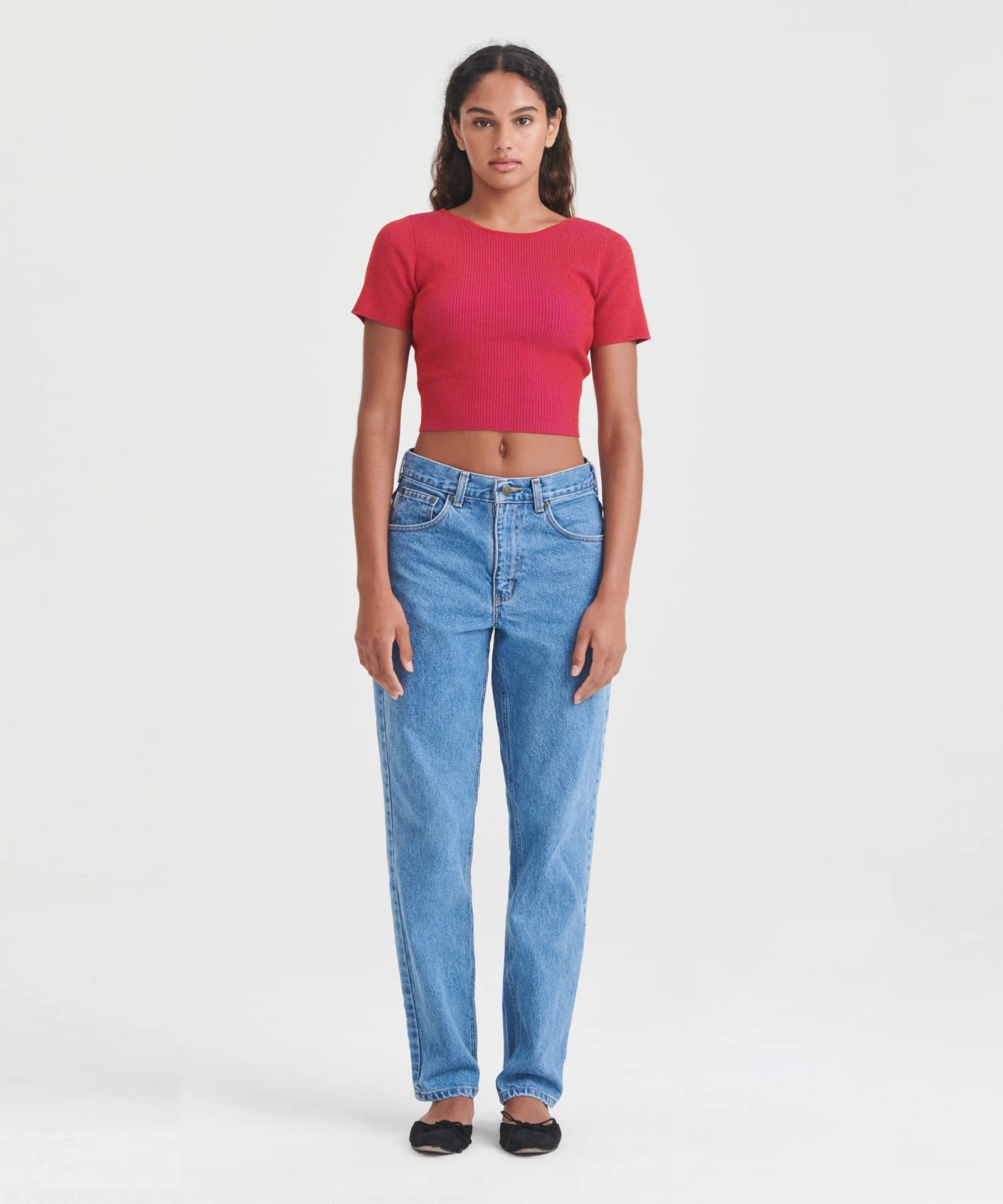 Wool Silk Reversible Twist Top - Image 3