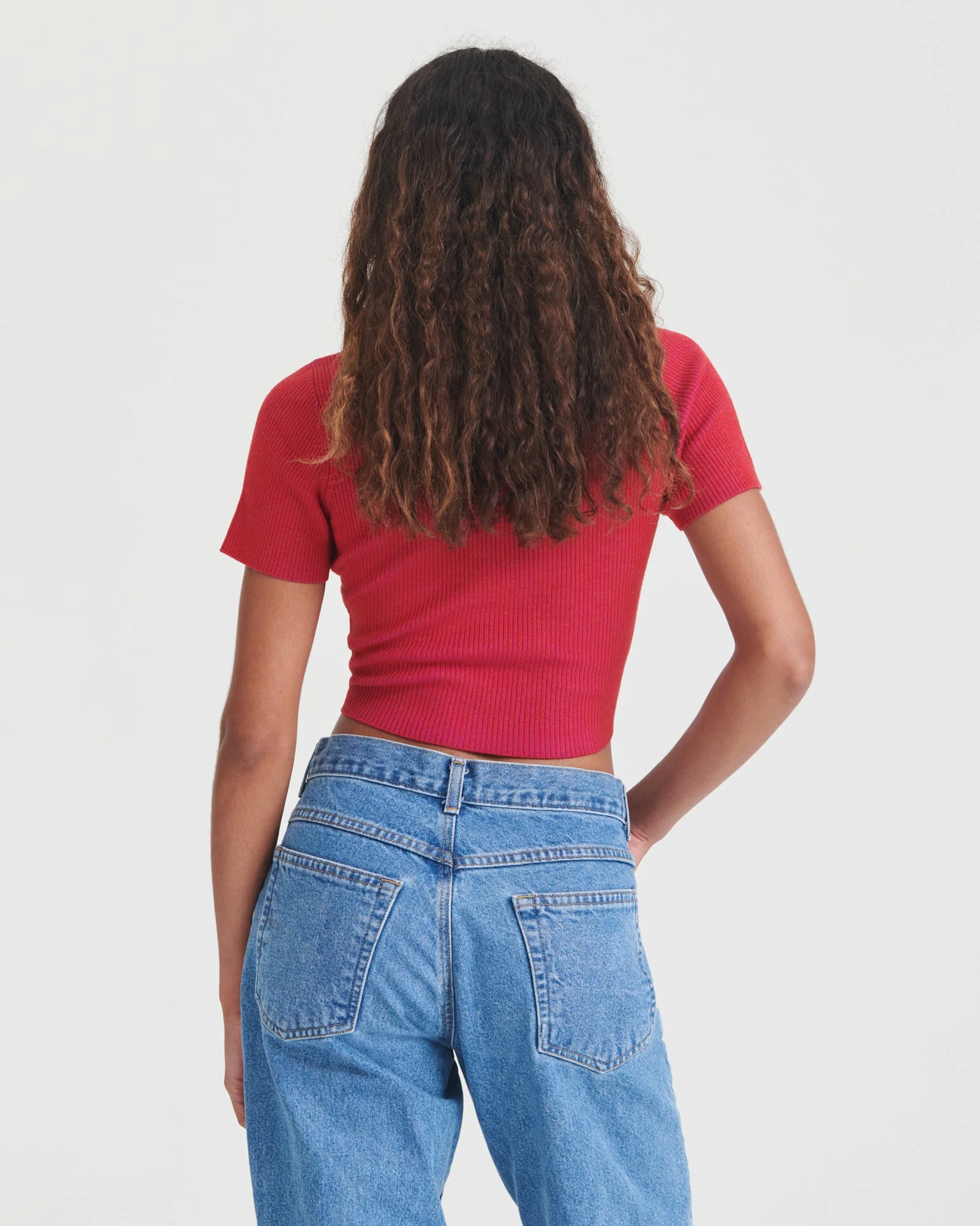 Wool Silk Reversible Twist Top - Image 6
