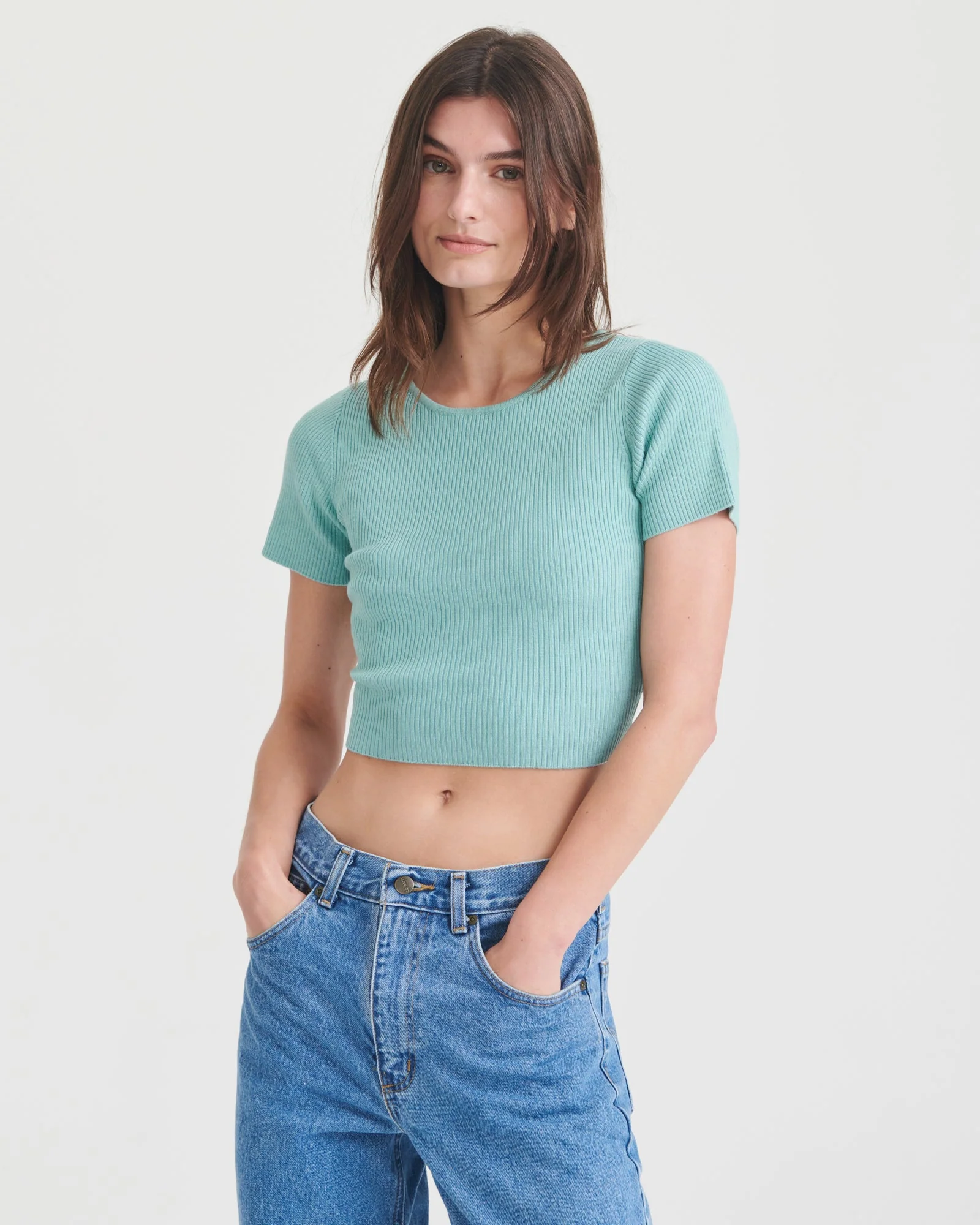 Wool Silk Reversible Twist Top - Image 9