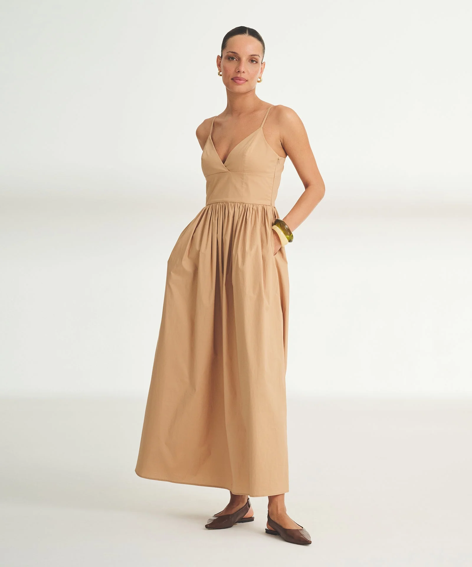 Novelty Woven Cotton Slip Dress - Image 3